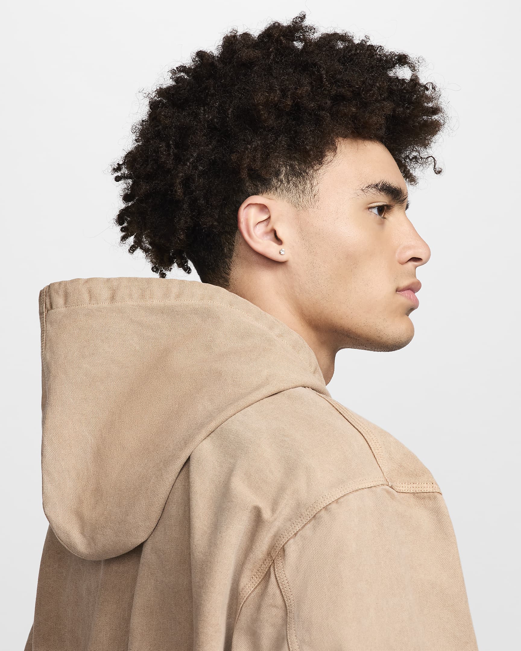 Veste à zip non doublée Nike Life pour homme - Hemp/Hemp