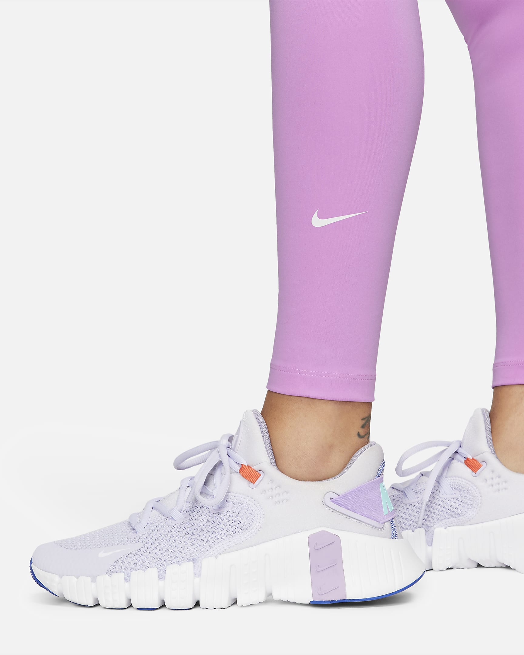 Leggings de tiro alto para mujer Nike One - Fucsia enérgico/Blanco