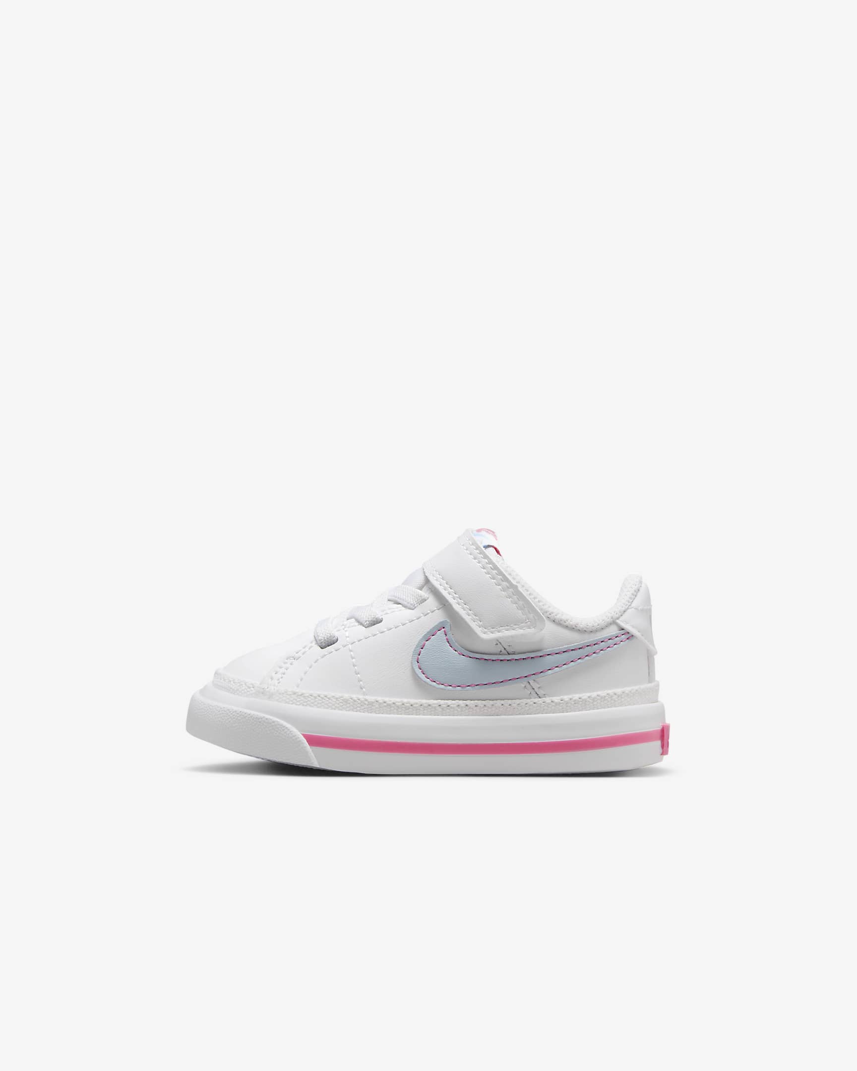 Nike Court Legacy Baby/Toddler Shoes - White/Pinksicle/Light Armory Blue