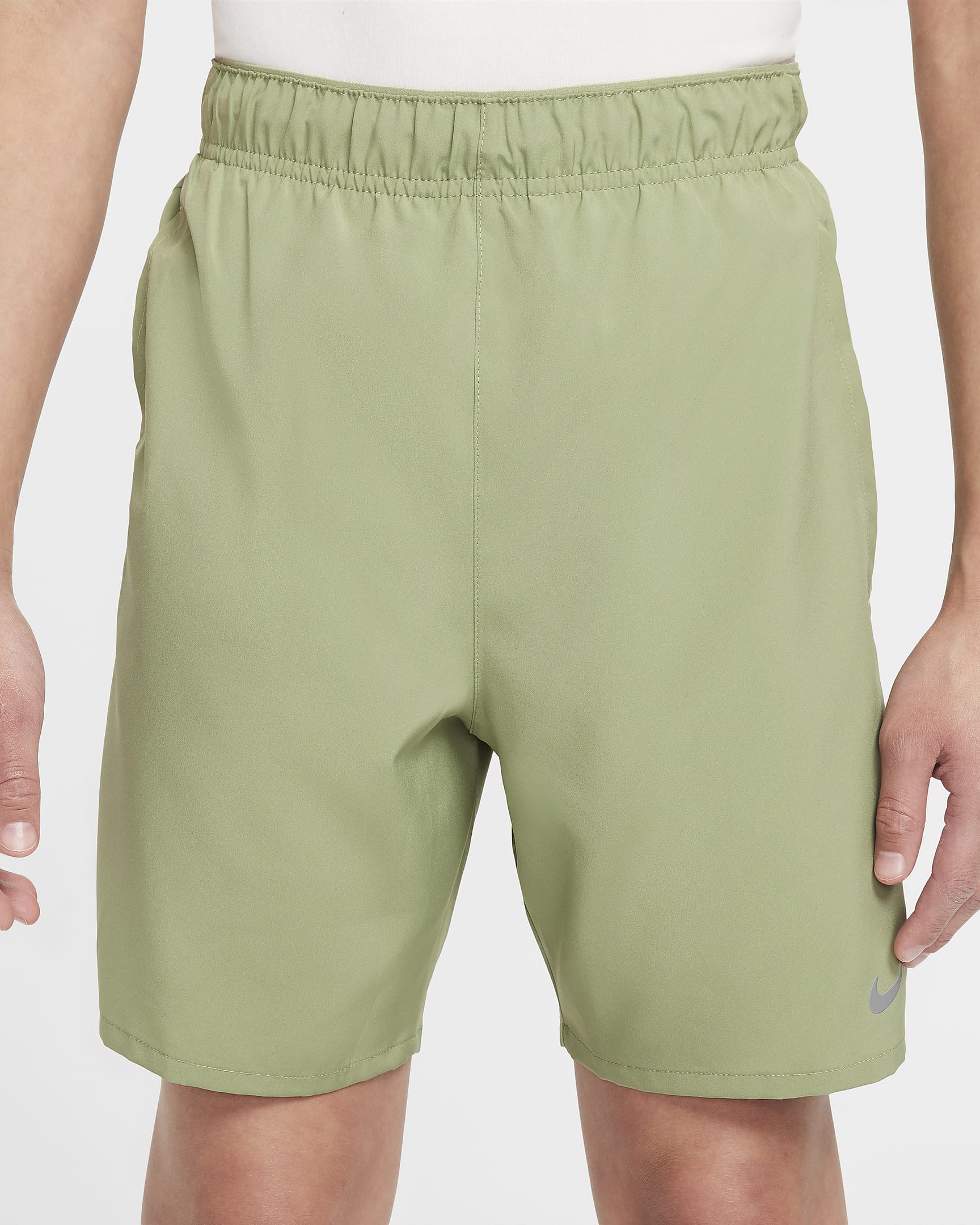 Nike Dri-FIT Challenger Older Kids' (Boys') Training Shorts - Oil Green/Oil Green