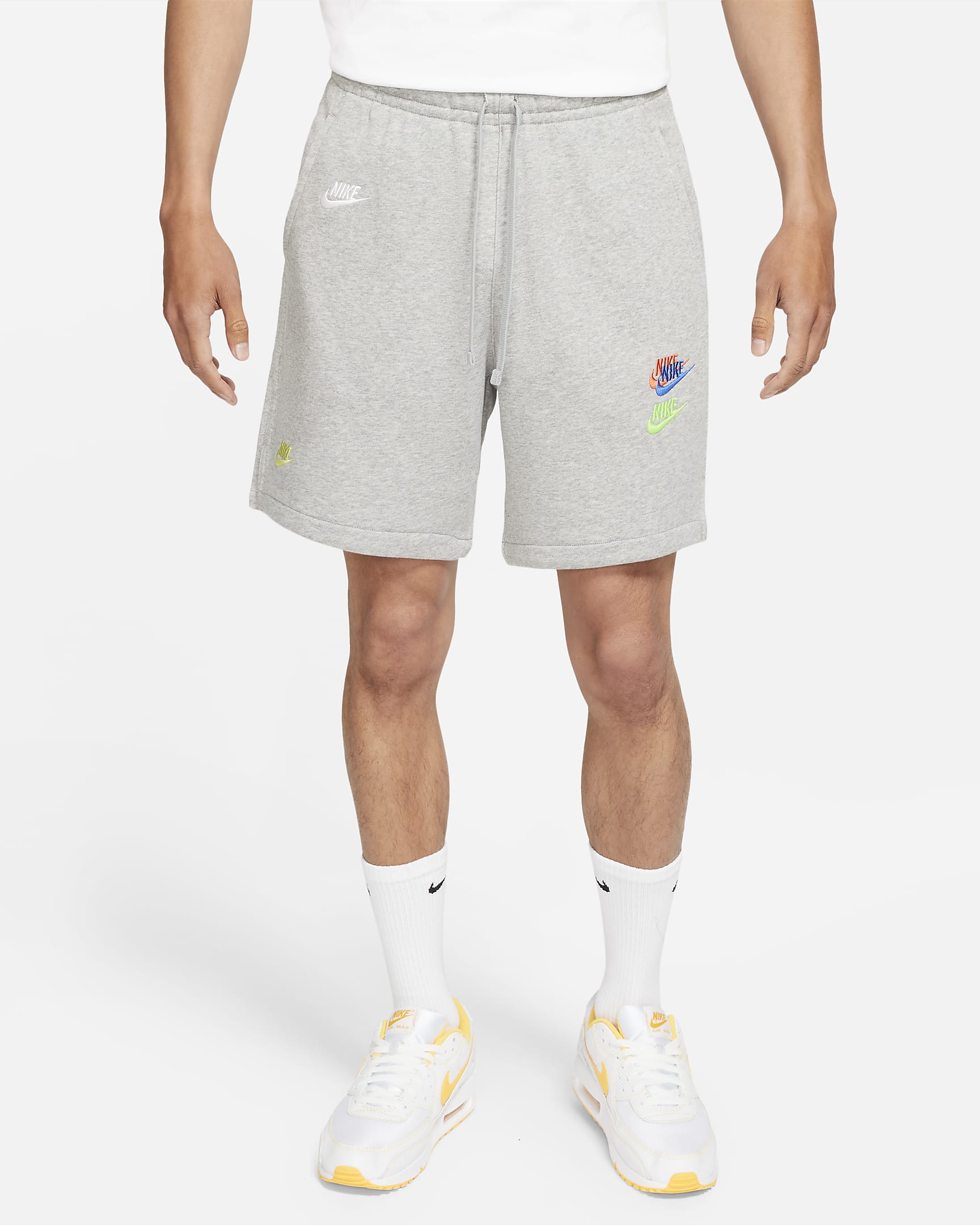Nike Sportswear Essentials+ Men's French Terry Shorts - Dark Grey Heather/Base Grey