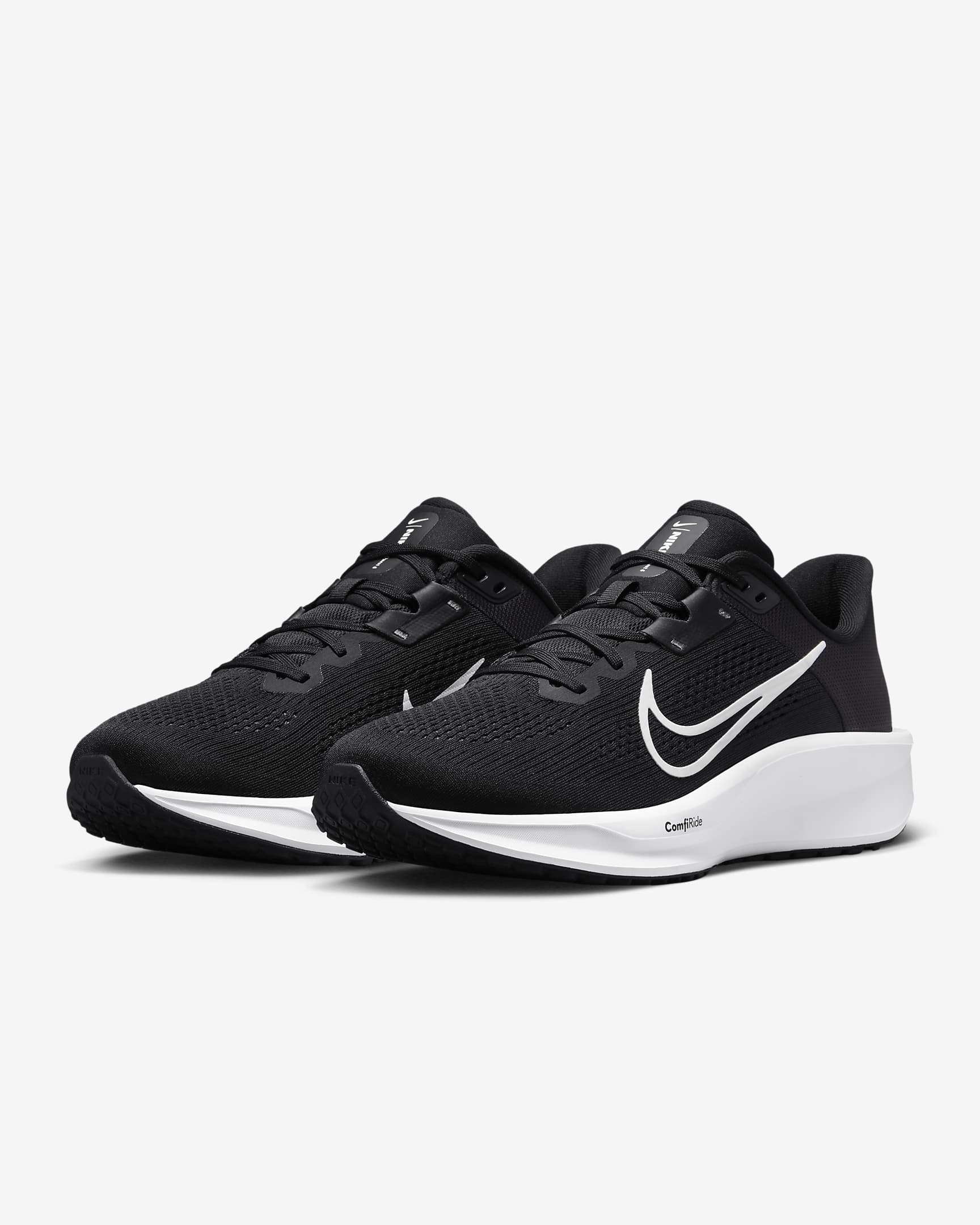 รองเท้าวิ่งโร้ดรันนิ่งผู้ชาย Nike Quest 6 - ดำ/Iron Grey/ขาว