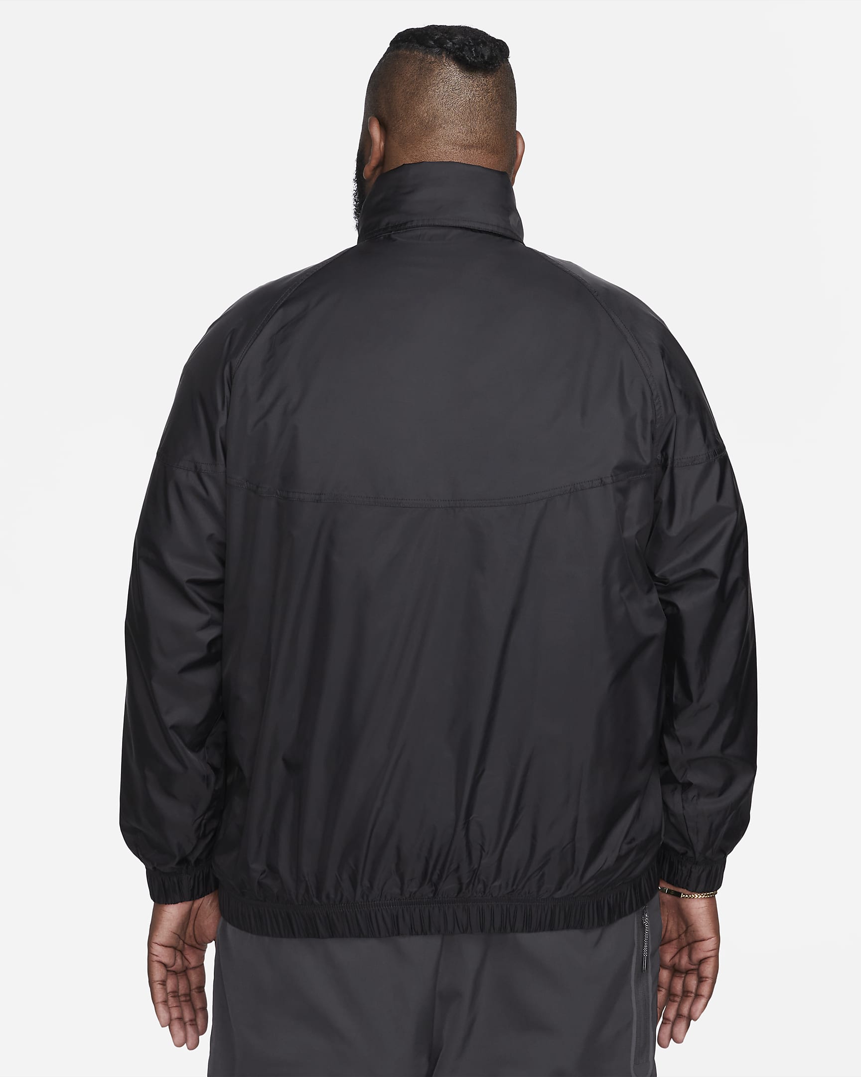 Chamarra tipo anorak para hombre Nike Windrunner - Negro/Blanco