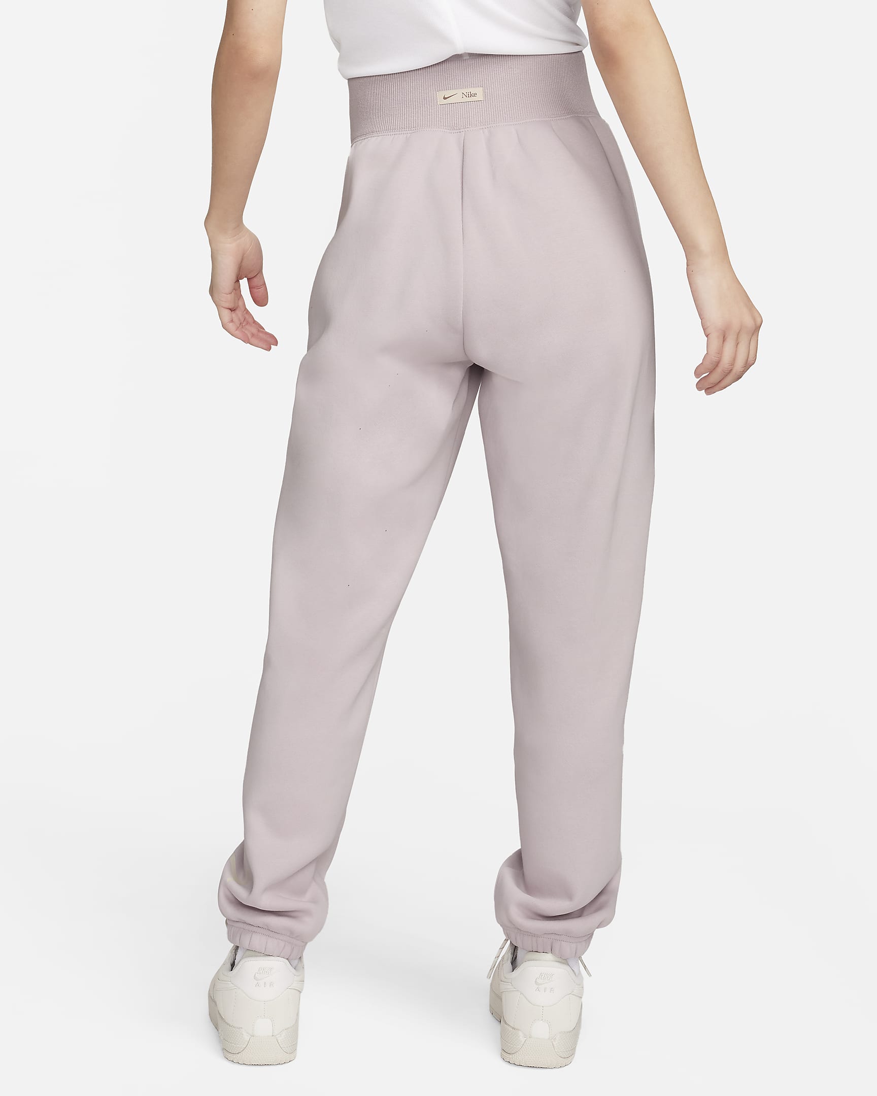 Nike Sportswear Phoenix Fleece Women's Oversized Logo Sweatpants - Platinum Violet/Light Orewood Brown/Smokey Mauve