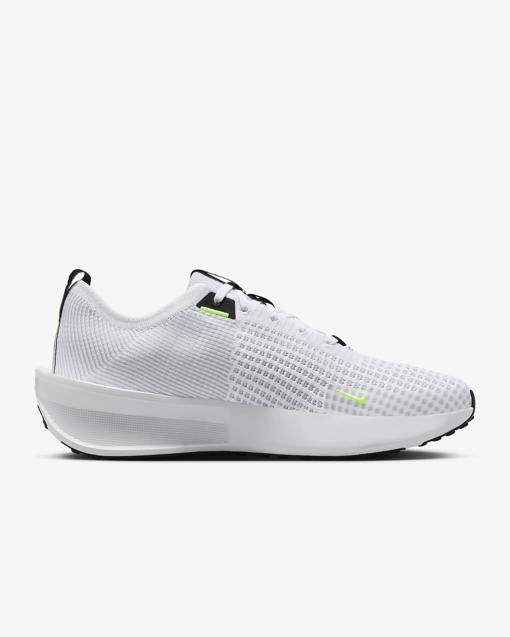 Nike Interact Run Men's Road Running Shoes - White/Wolf Grey/Black/Volt