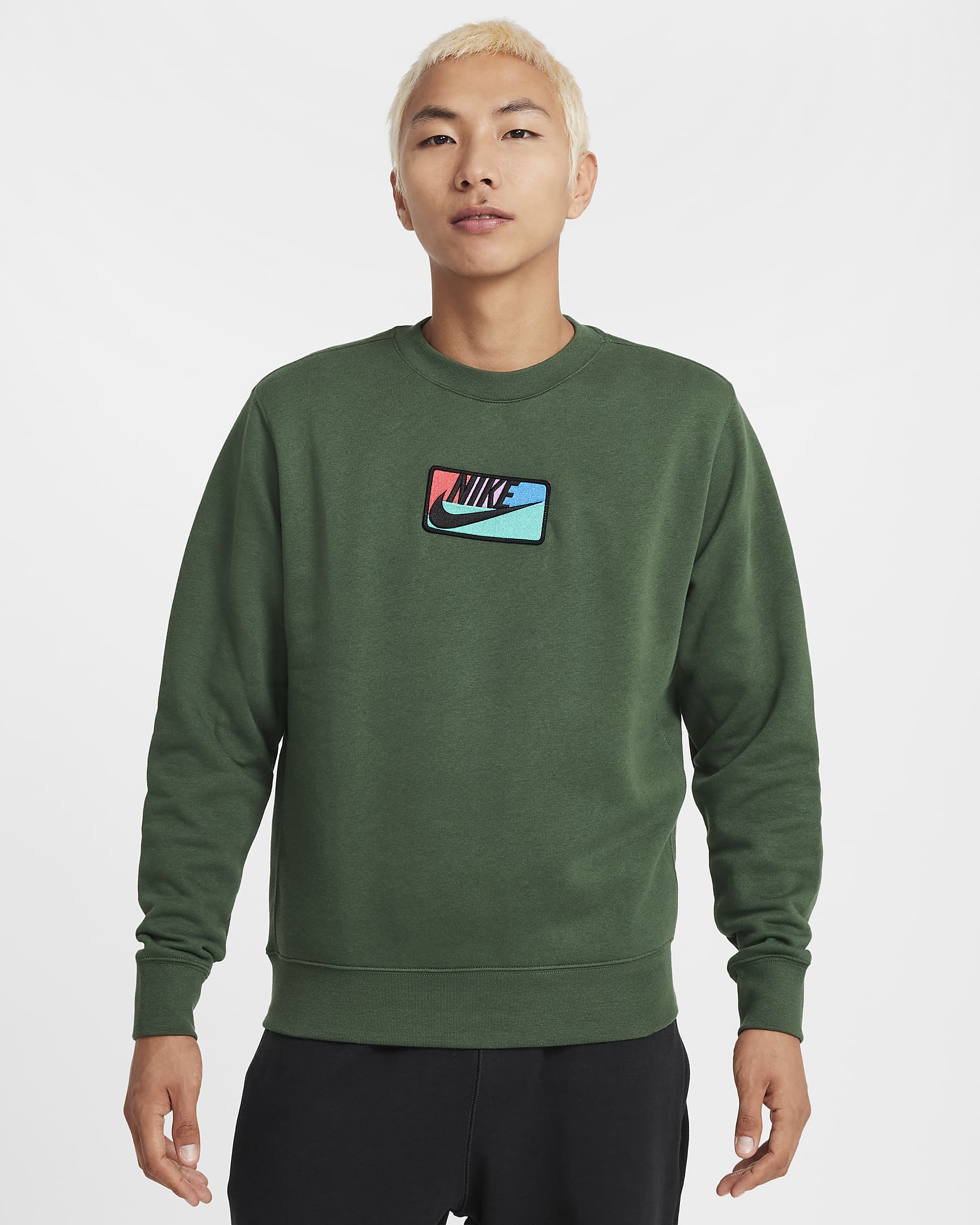 Nike Club Fleece Men's Crew - Fir
