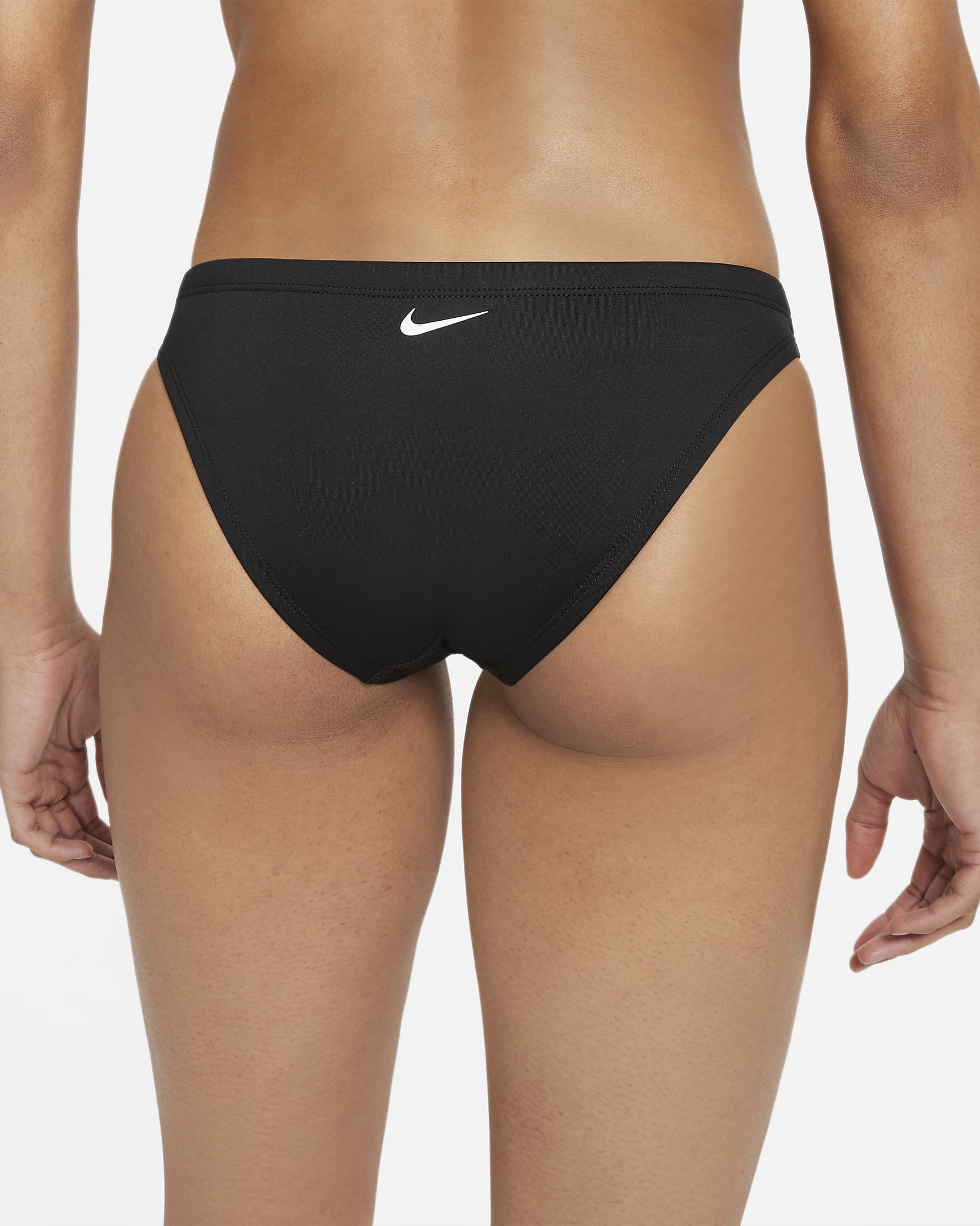 Bikini con taglio all'americana Nike – Donna - Nero/Nero/Bianco