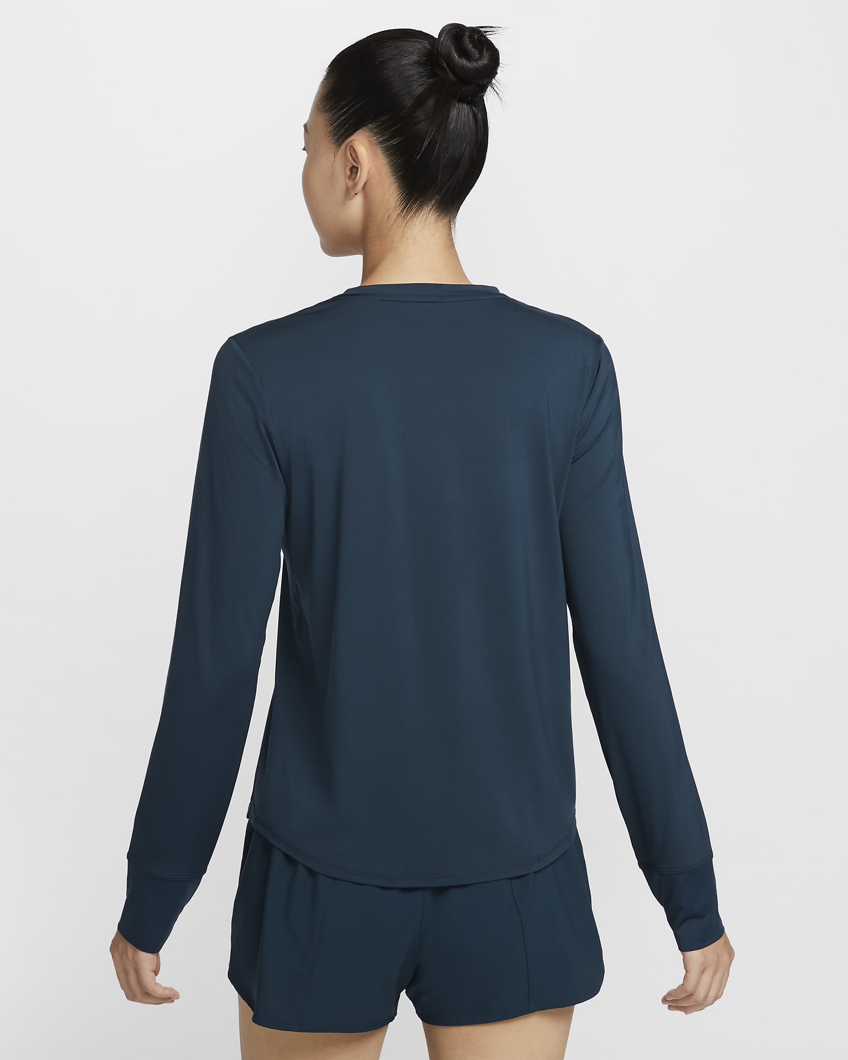 Nike One Classic Women's Dri-FIT Long-Sleeve Top - Armoury Navy/Black