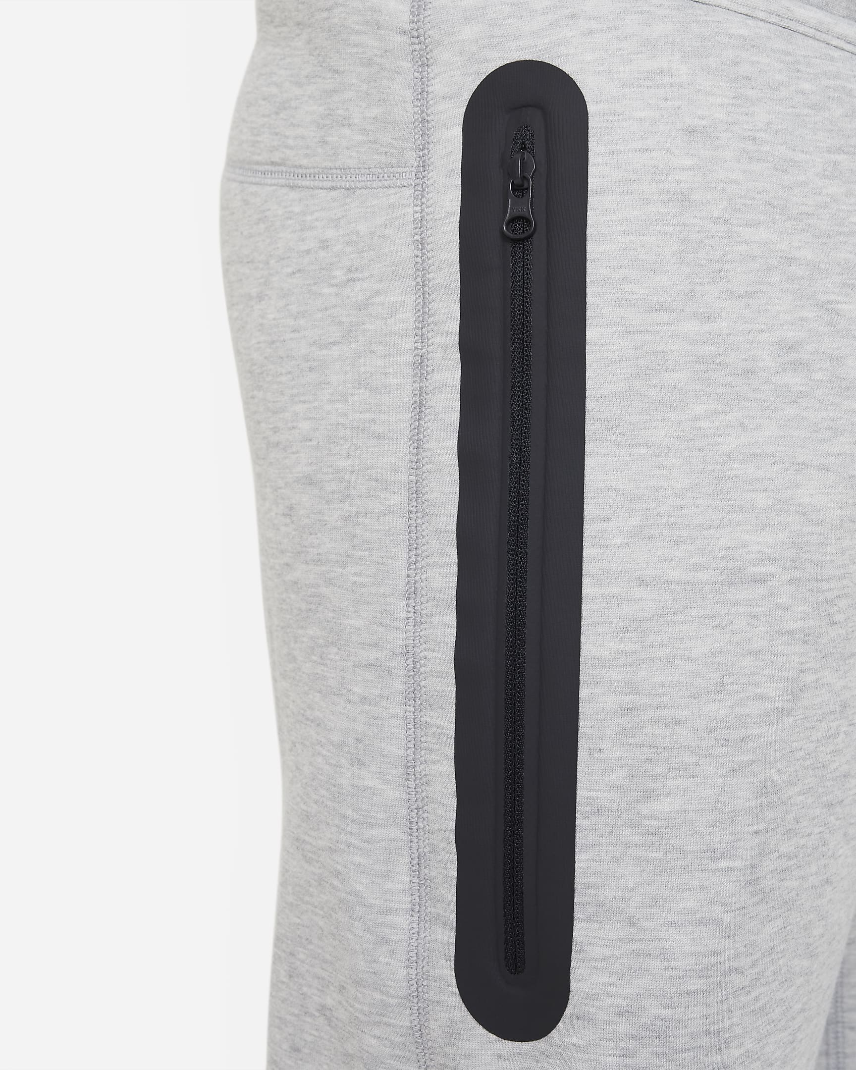 Nike Sportswear Tech Fleece Older Kids' (Boys') Trousers (Extended Size) - Dark Grey Heather/Black/Black