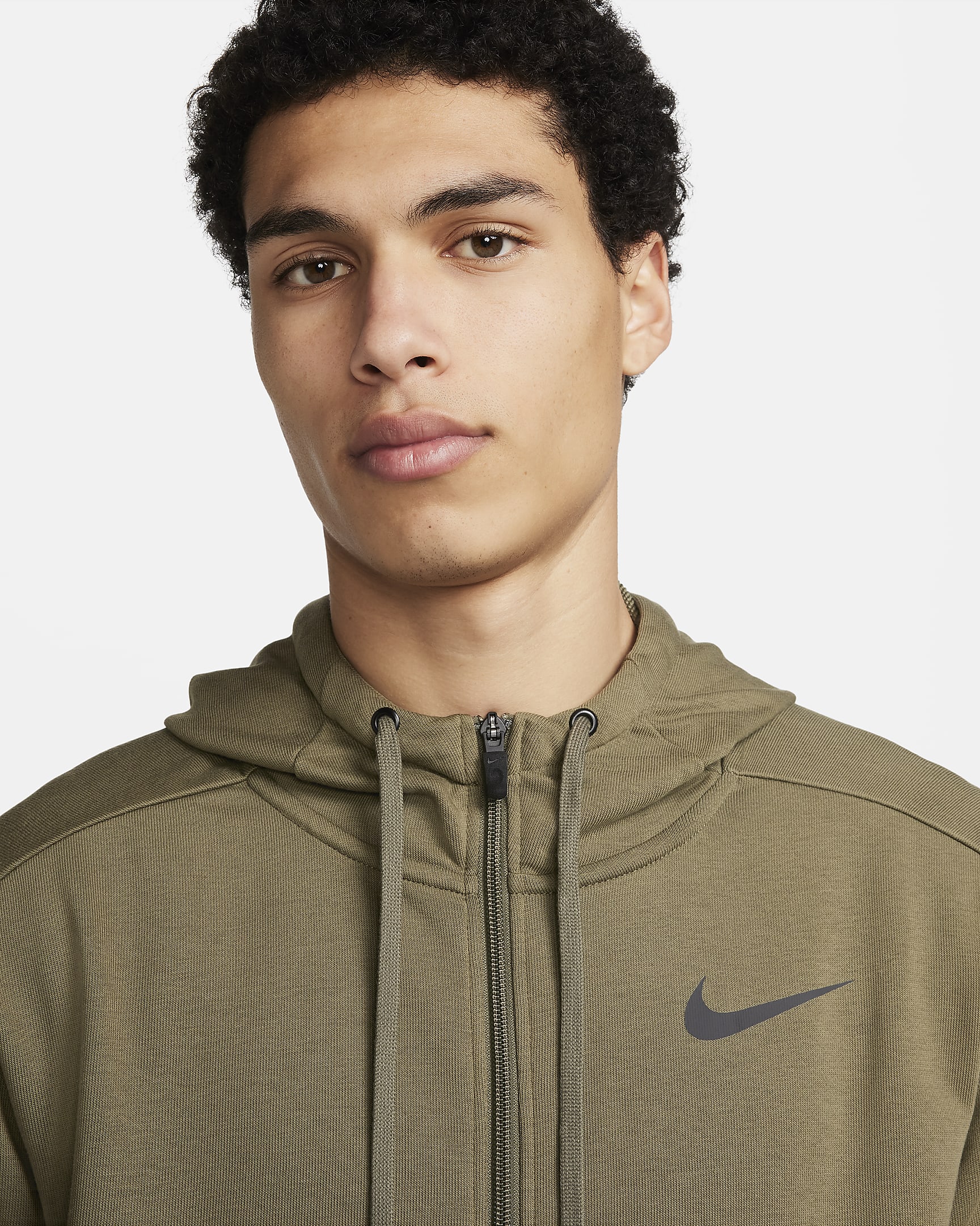 Nike Dry Men's Dri-FIT Hooded Fitness Full-Zip Hoodie. Nike HU