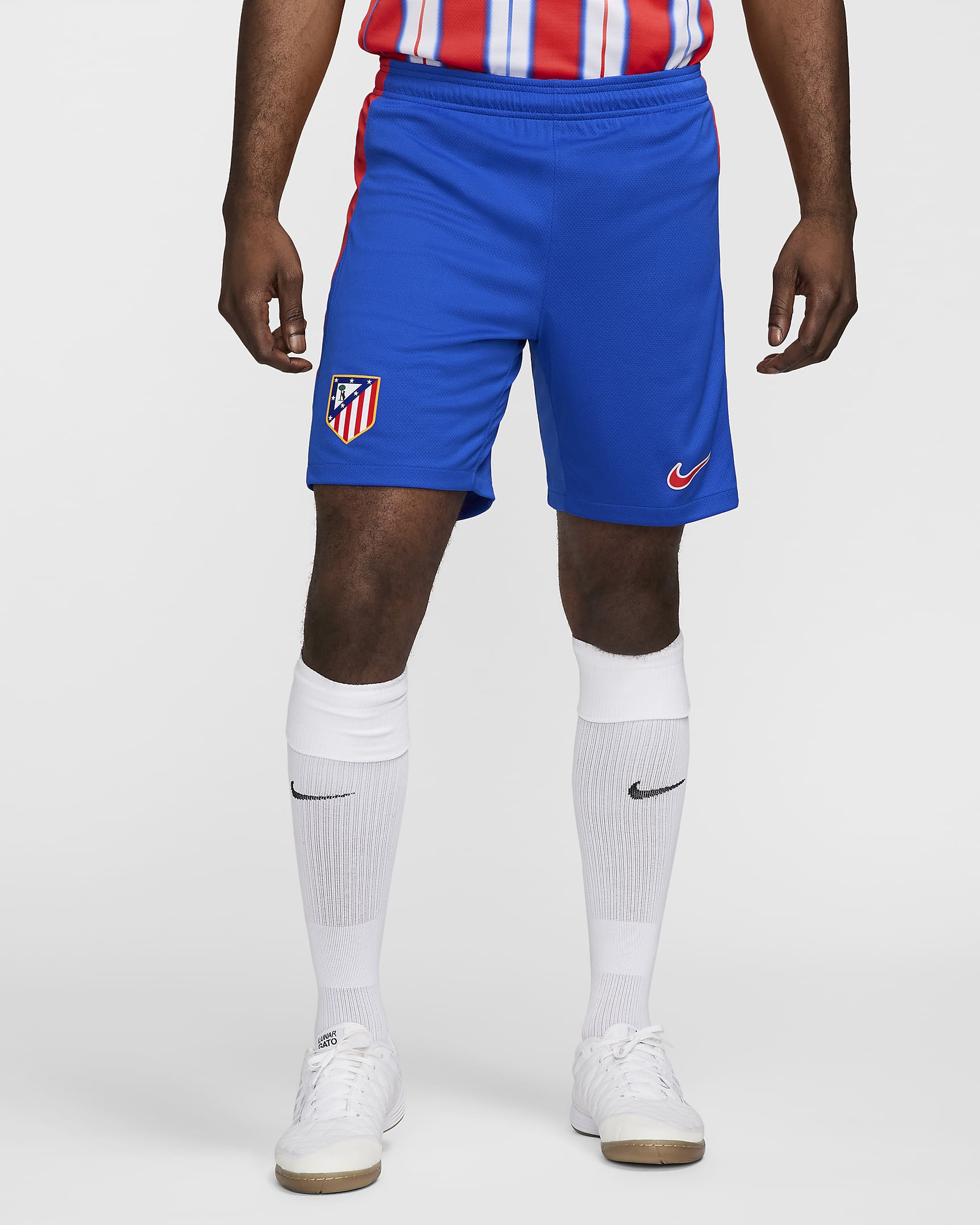 Atlético Madrid 2024/25 Stadium (hjemmedrakt) Nike Dri-FIT Replica fotballshorts til herre - Hyper Royal/Hvit