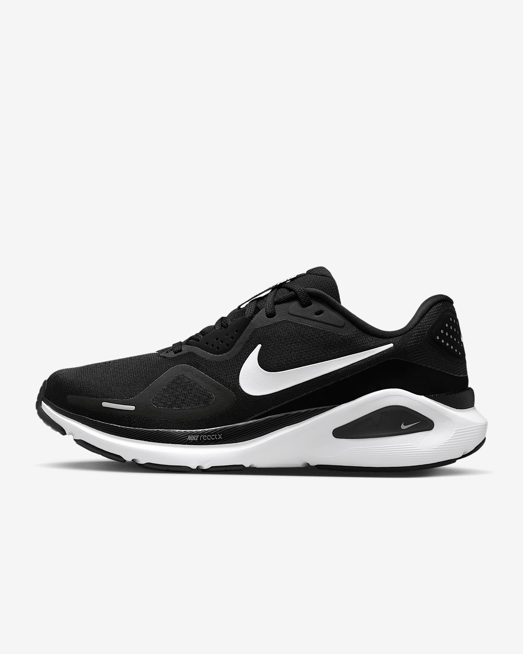 Nike Structure 26 Kadın Yol Koşu Ayakkabısı - Siyah/Cool Grey/Metallic Silver/Beyaz