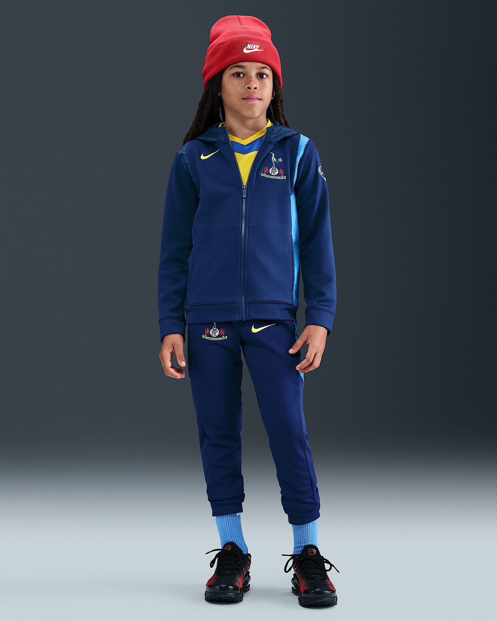 Survêtement tissé de foot Nike Total 90 Tottenham Hotspur 3e tenue pour ado - Blue Void/Pacific Blue/Dynamic Yellow
