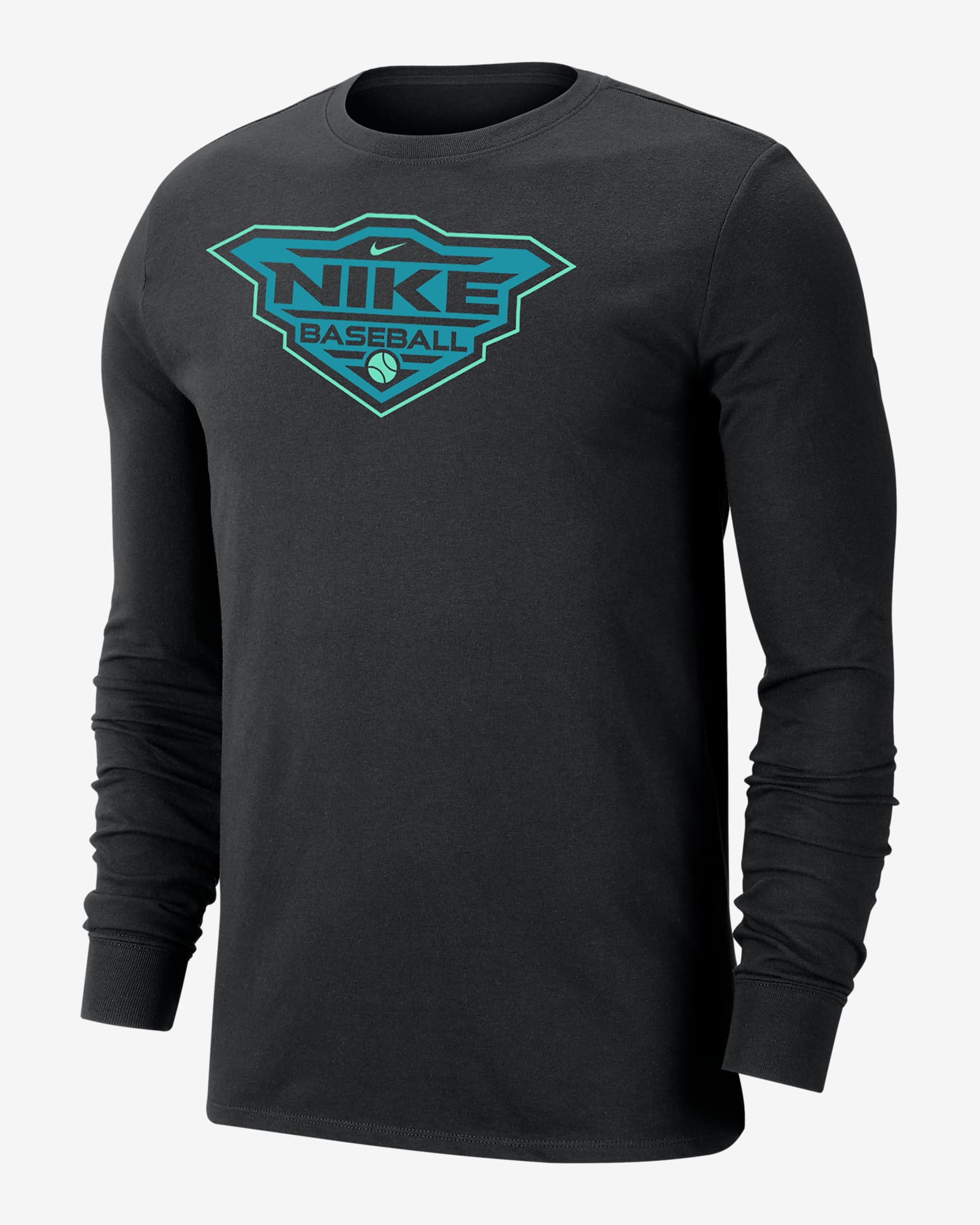 Nike Baseball Men's Dri-FIT Long-Sleeve T-Shirt - Black