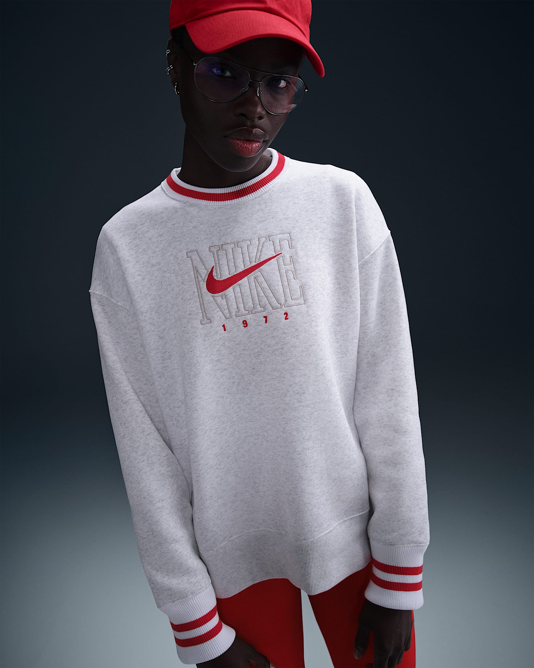 felpa girocollo oversize