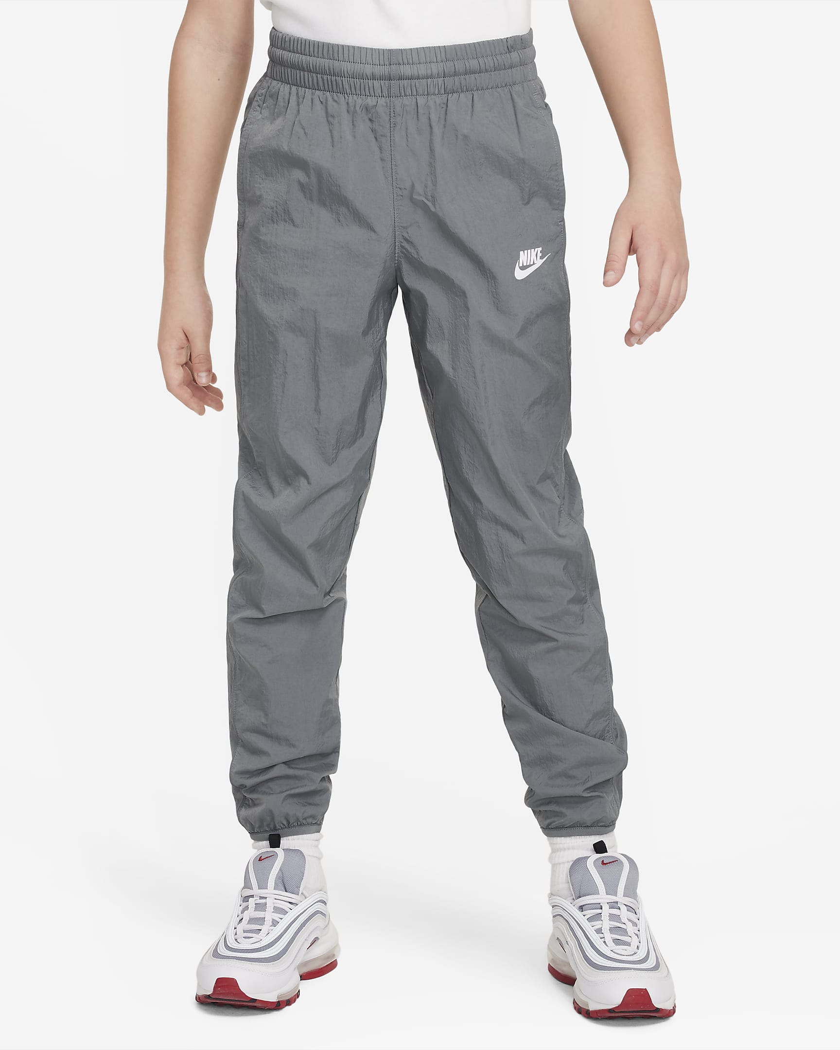 Nike Sportswear Older Kids' Tracksuit - Smoke Grey/Anthracite/White