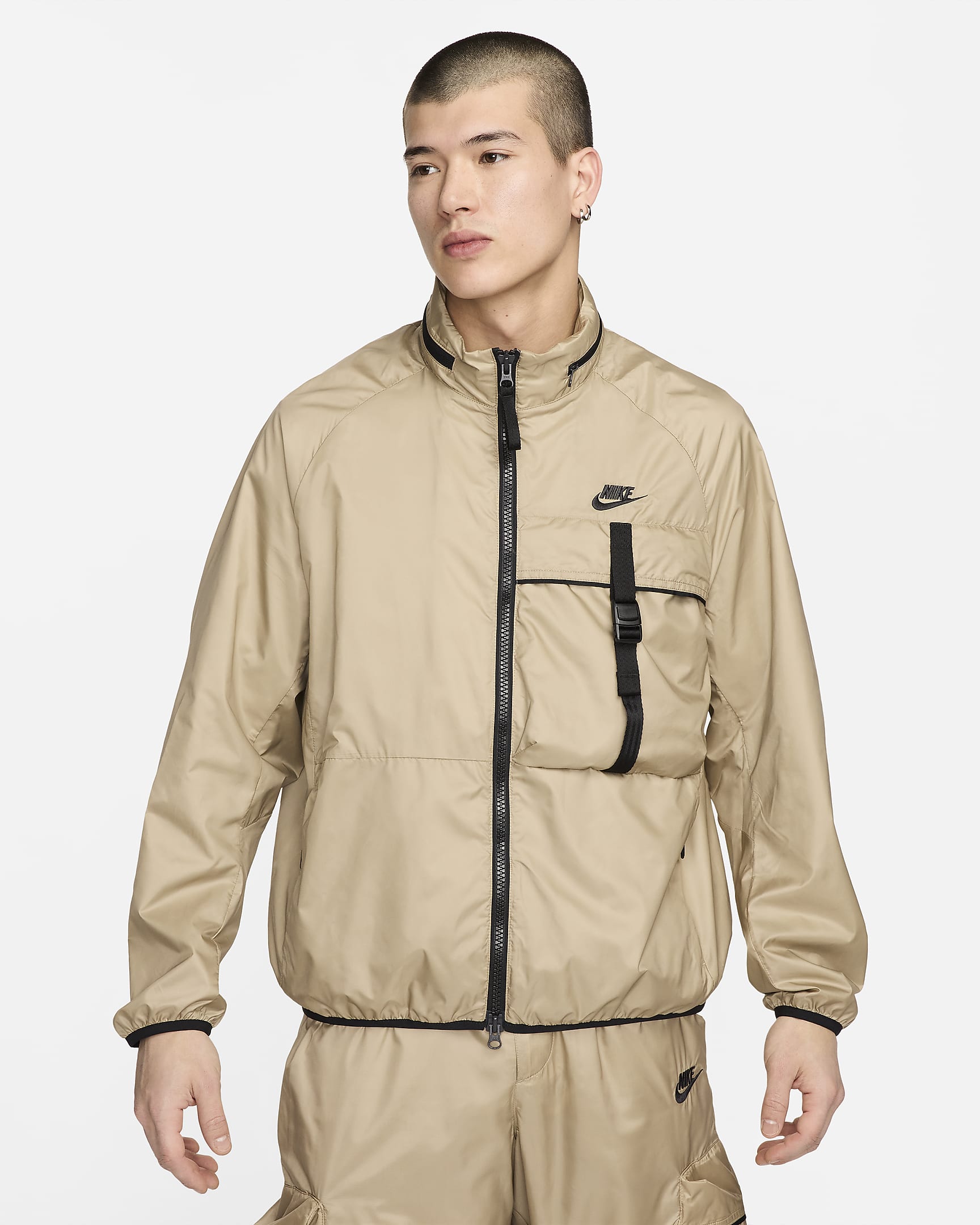 Nike Sportswear Tech Woven Men's N24 Packable Lined Jacket - Khaki/Black