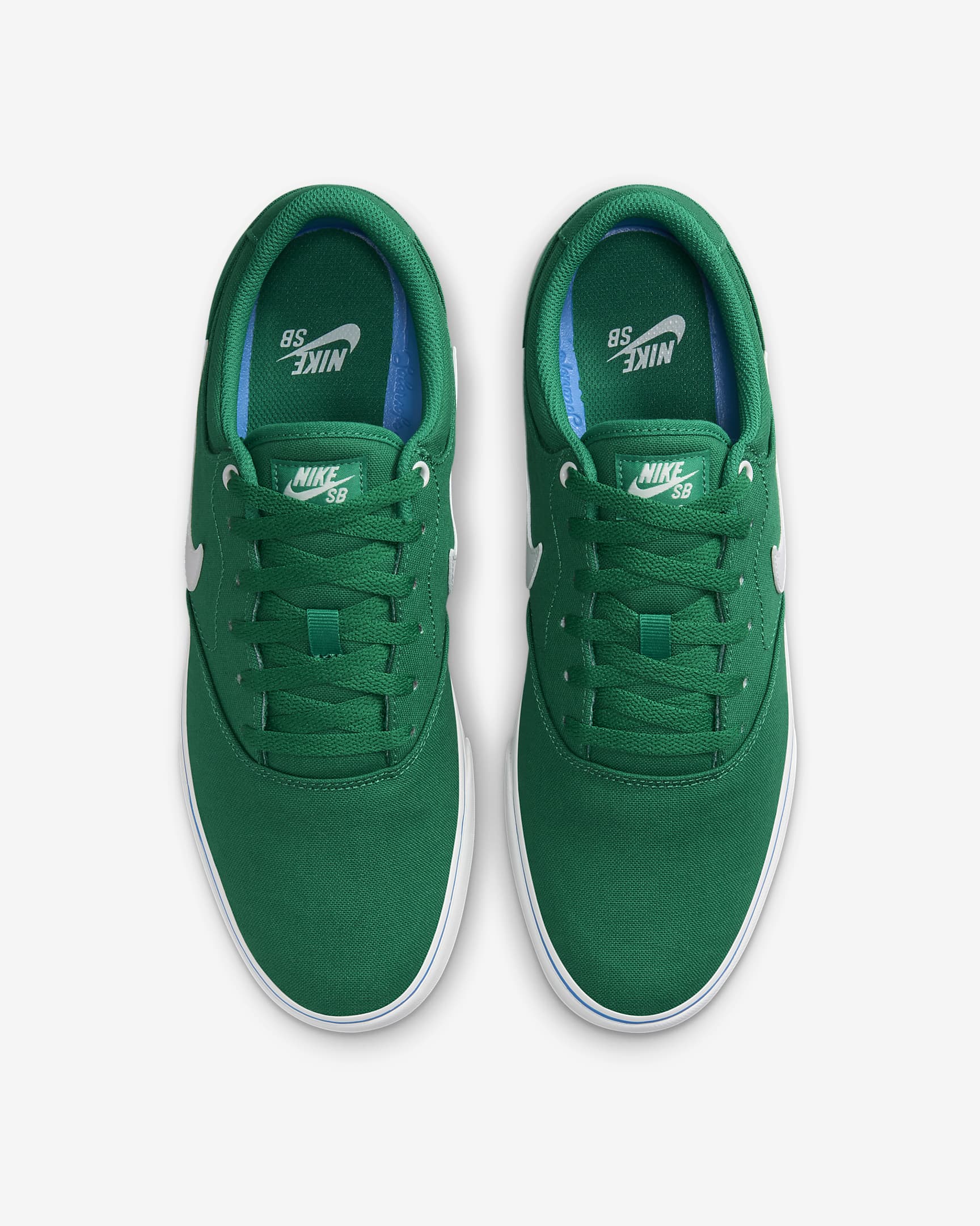 Nike SB Chron 2 Canvas Skate Shoe - Malachite/Malachite/Star Blue/Summit White