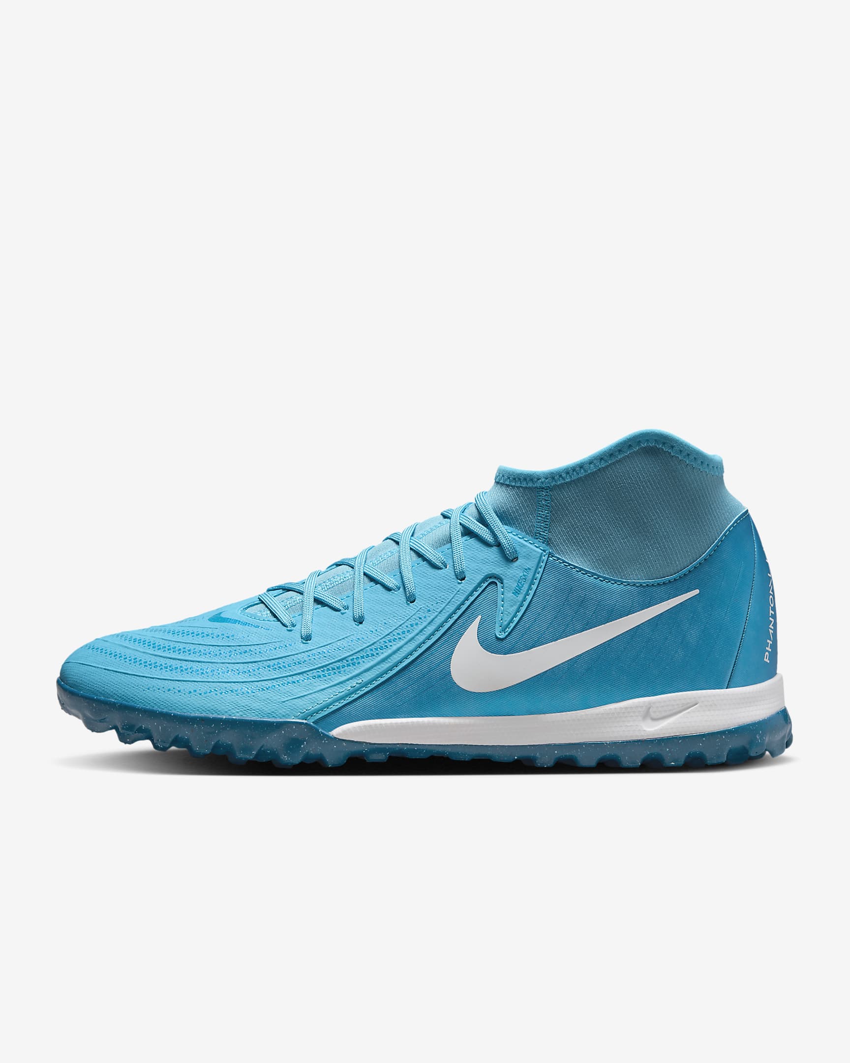 Ποδοσφαιρικά παπούτσια ψηλού προφίλ TF Nike Phantom Luna 2 Academy - Blue Fury/Λευκό