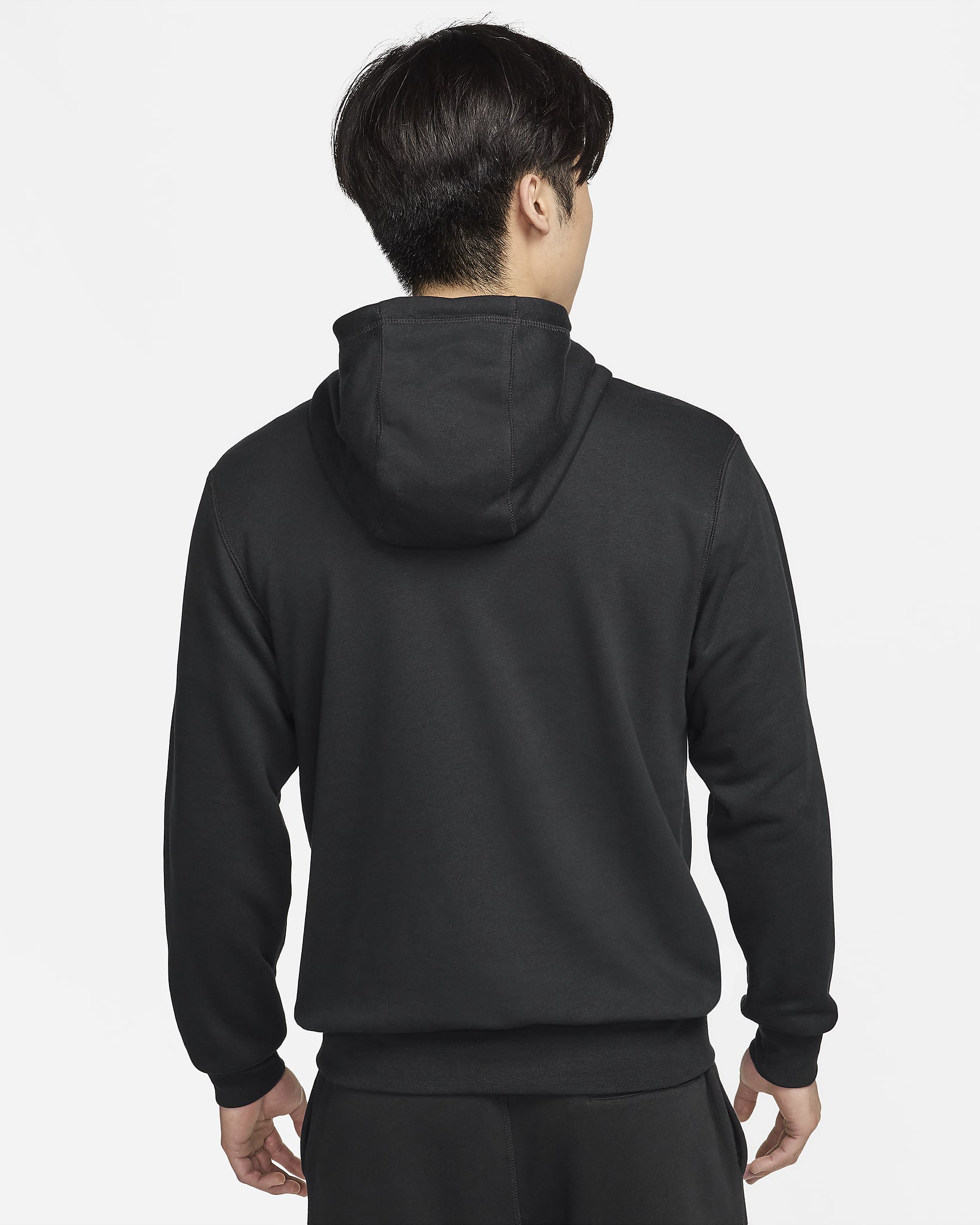 Nike Club Fleece Men's French Terry Pullover Hoodie - Black