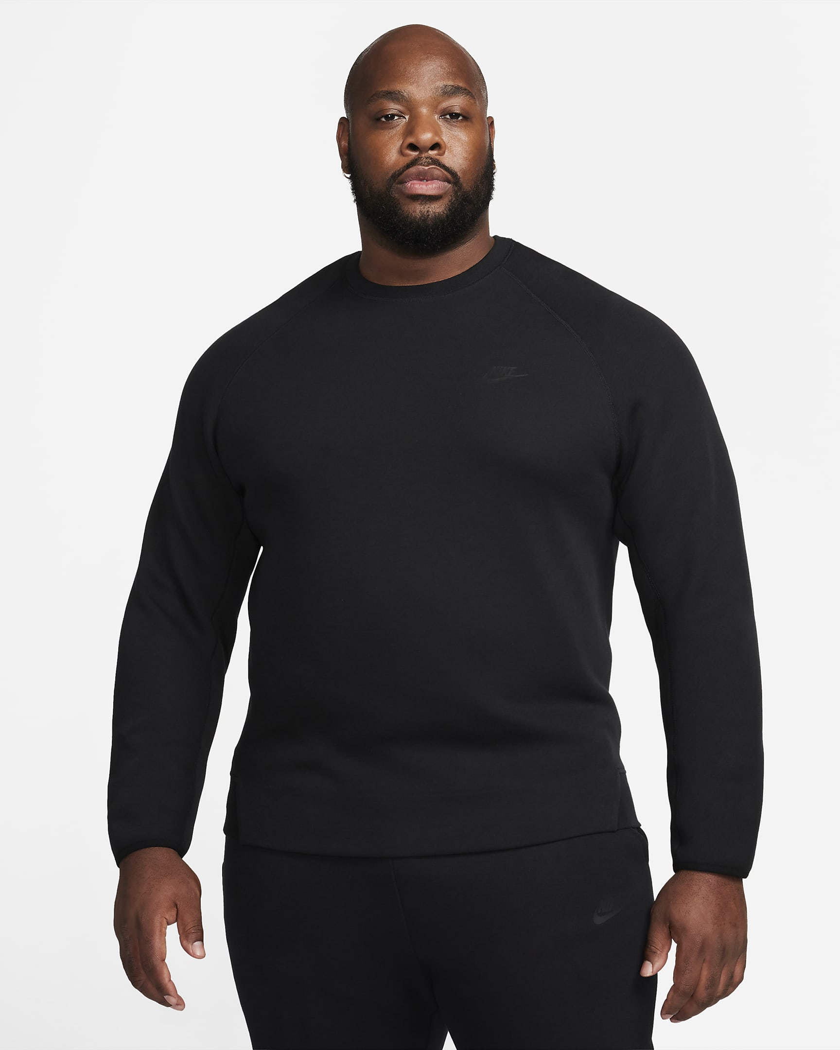 Haut Nike Sportswear Tech Fleece pour homme - Noir/Noir