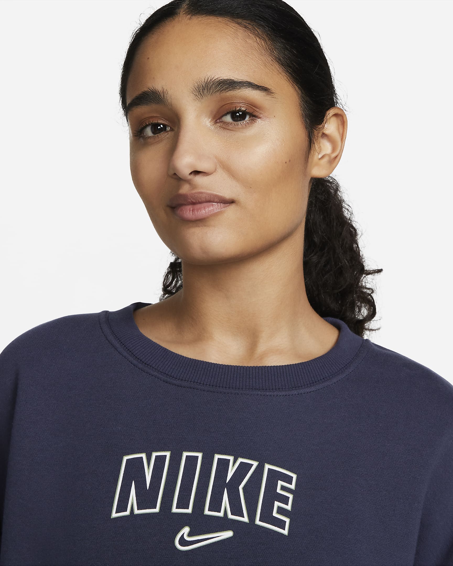 Nike Sportswear Phoenix Fleece Women's Oversized Cropped Crew-Neck ...