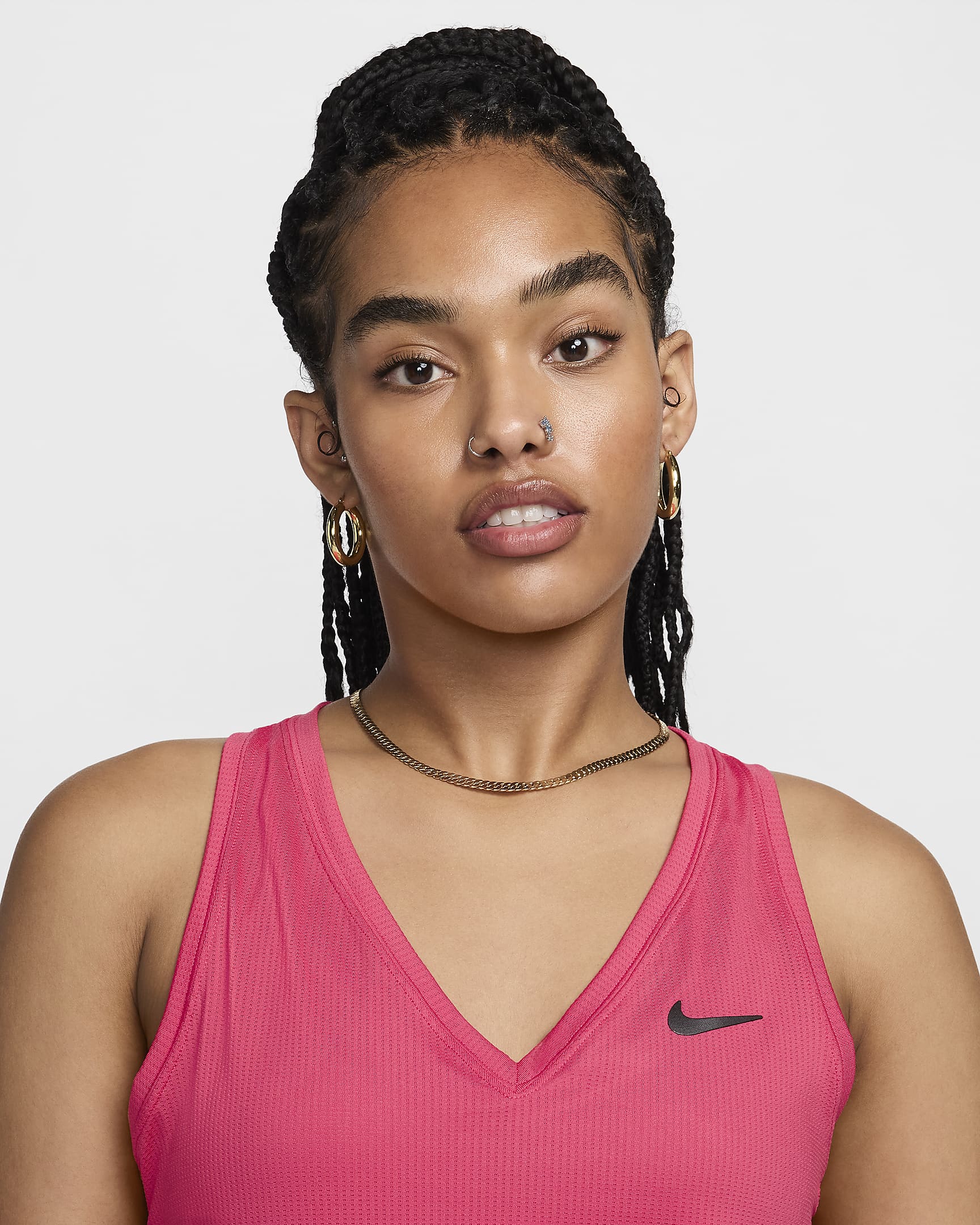 NikeCourt Victory Tennis-Tanktop für Damen - Aster Pink/Schwarz