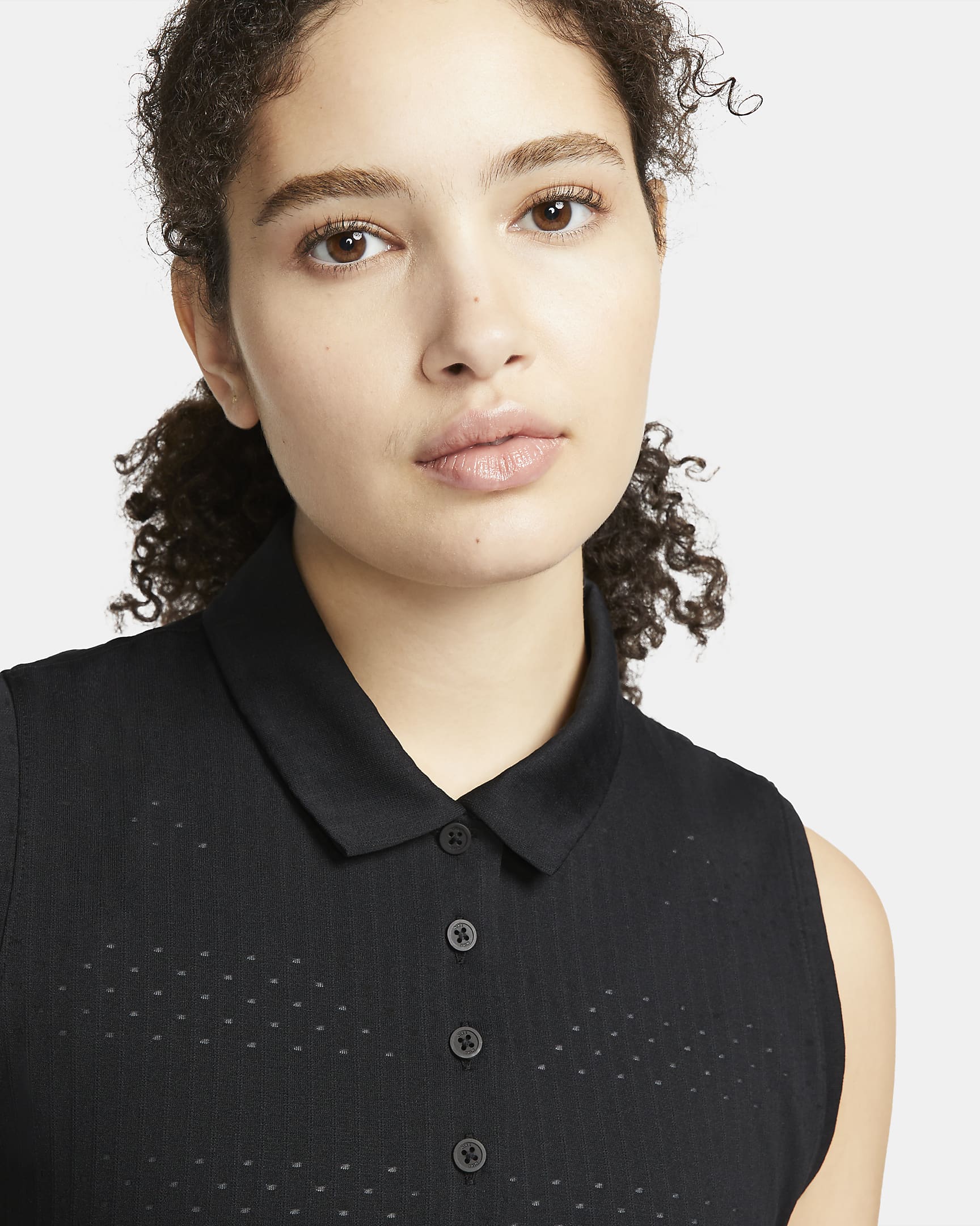 Nike DriFIT Victory Women's Sleeveless Printed Golf Polo. Nike AT