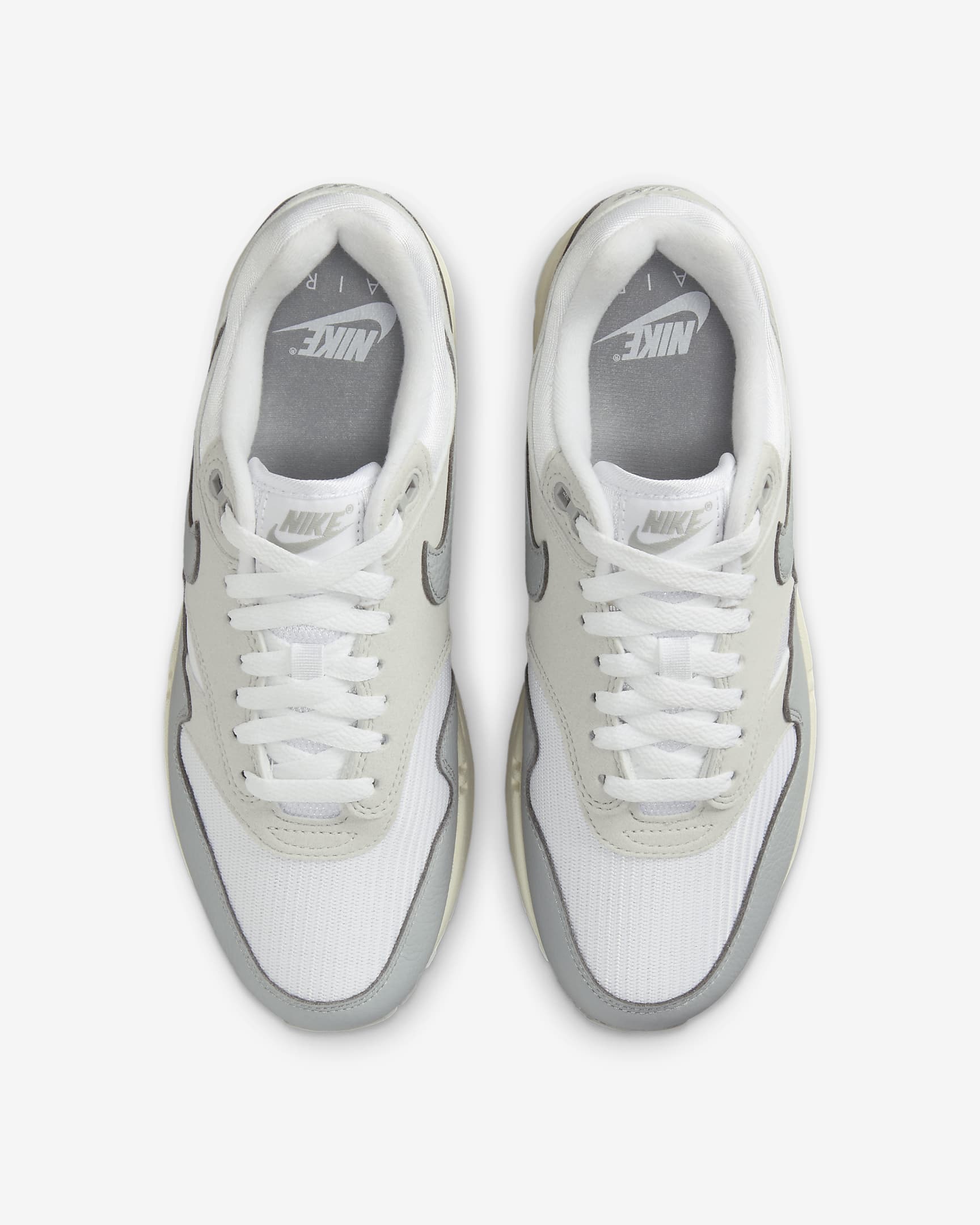 Nike Air Max 1 '87 damesko - Pure Platinum/Hvit/Sail/Light Smoke Grey