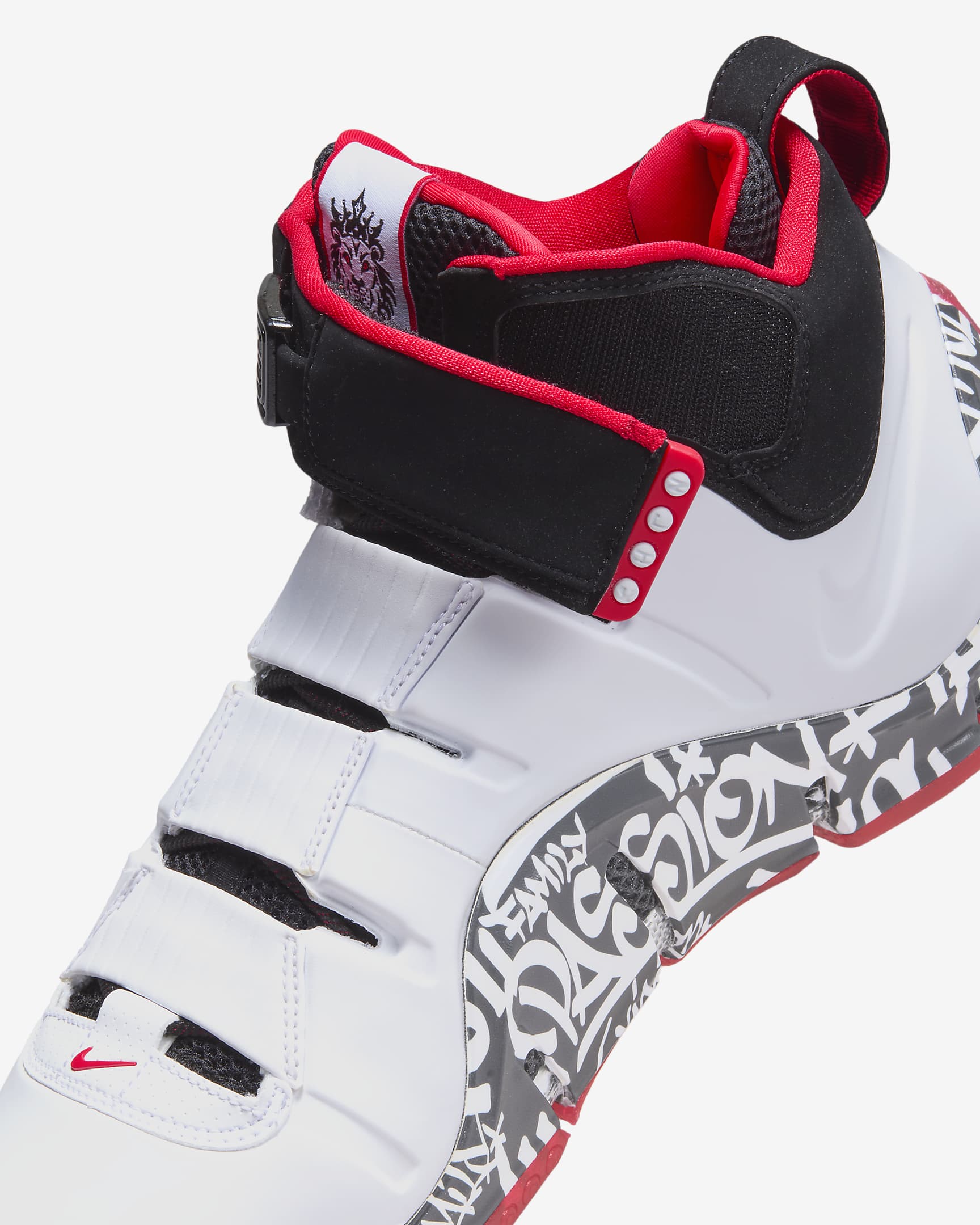 Nike Zoom LeBron 4 Men's Shoes - White/Black/University Red/White