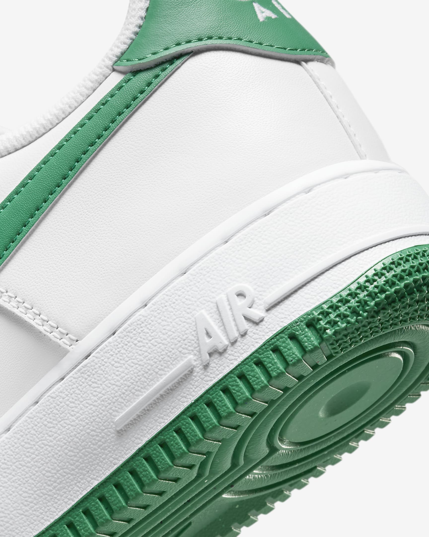 Nike Air Force 1 '07 Men's Shoes - White/White/Malachite