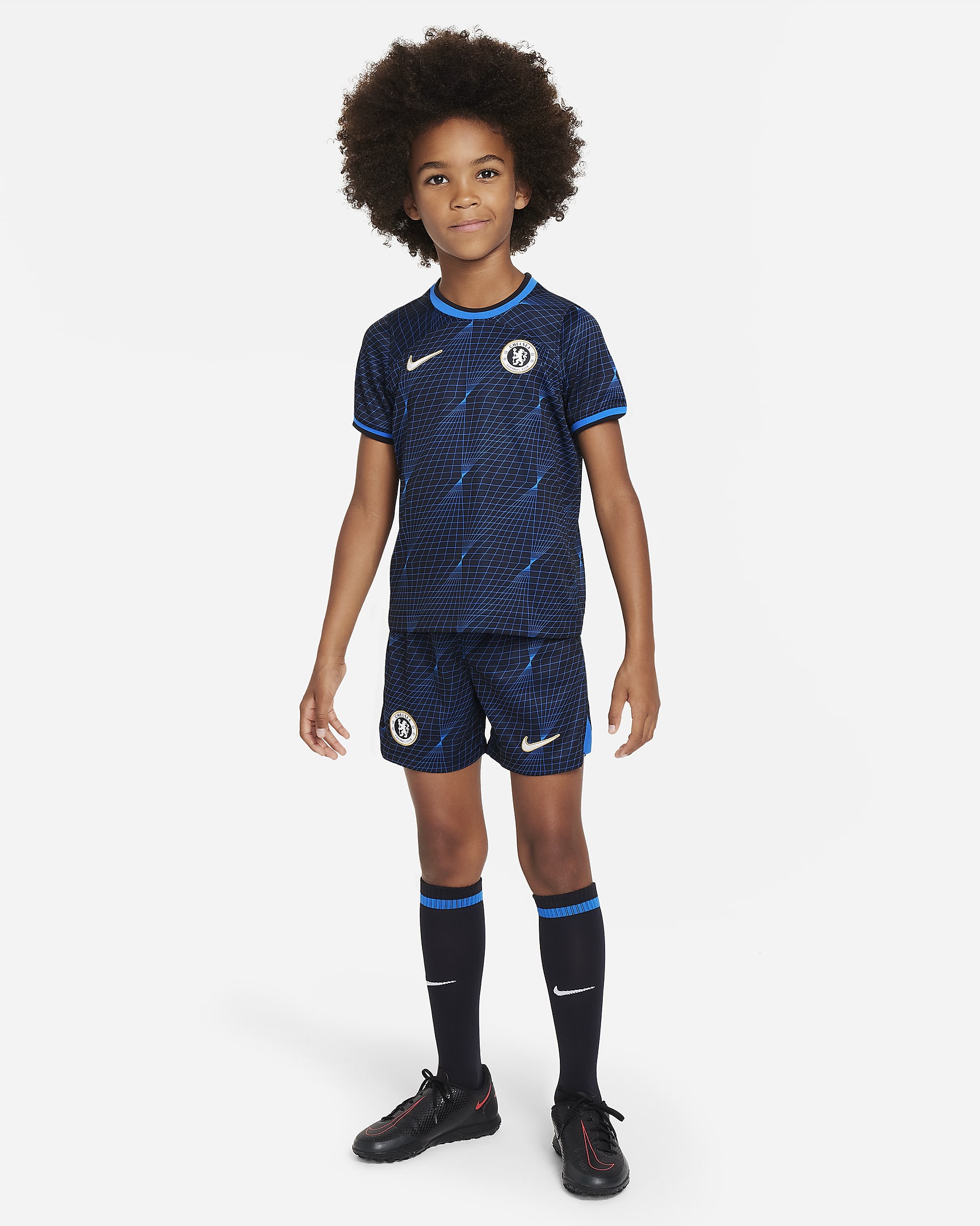 Chelsea F.C. 2023/24 Away Younger Kids' Nike Dri-FIT 3-Piece Kit. Nike SI