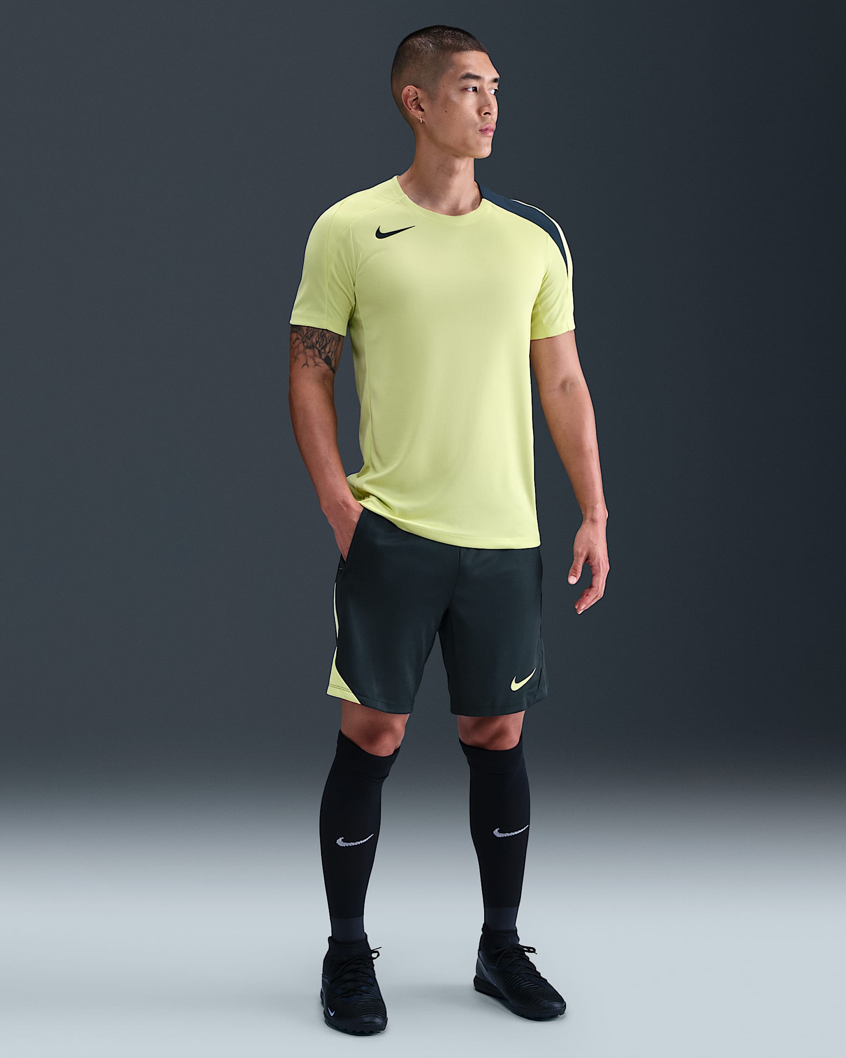 Nike Strike Men's Dri-FIT Football Shorts - Seaweed/Seaweed/Limelight/Limelight