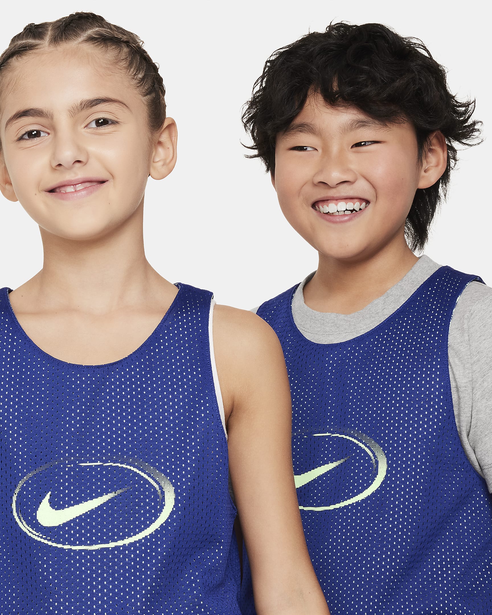 Nike Culture of Basketball Older Kids' Reversible Jersey - Deep Royal Blue/Deep Royal Blue/Vapour Green