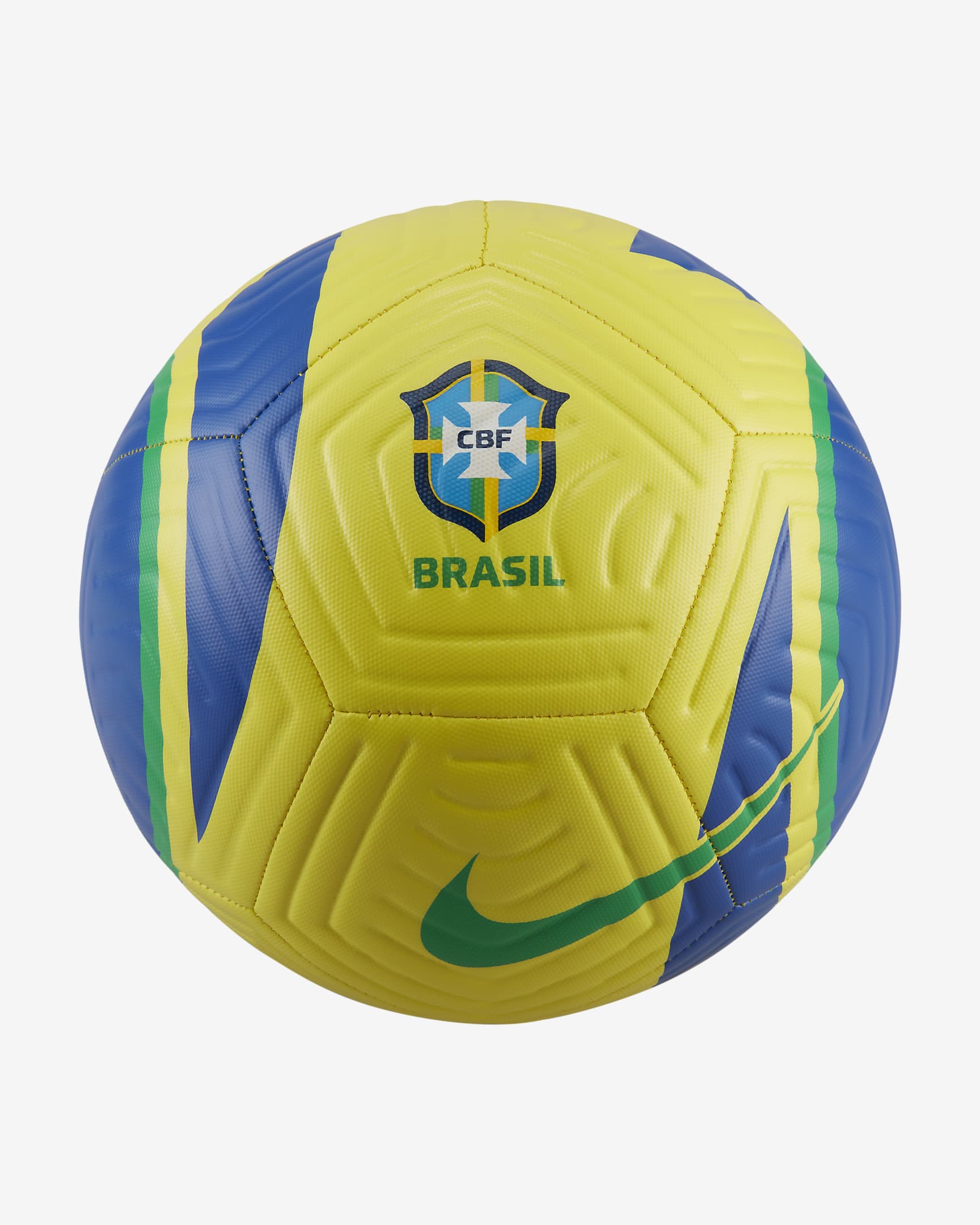 Brazil Academy Soccer Ball - Dynamic Yellow/Paramount Blue/Green Spark