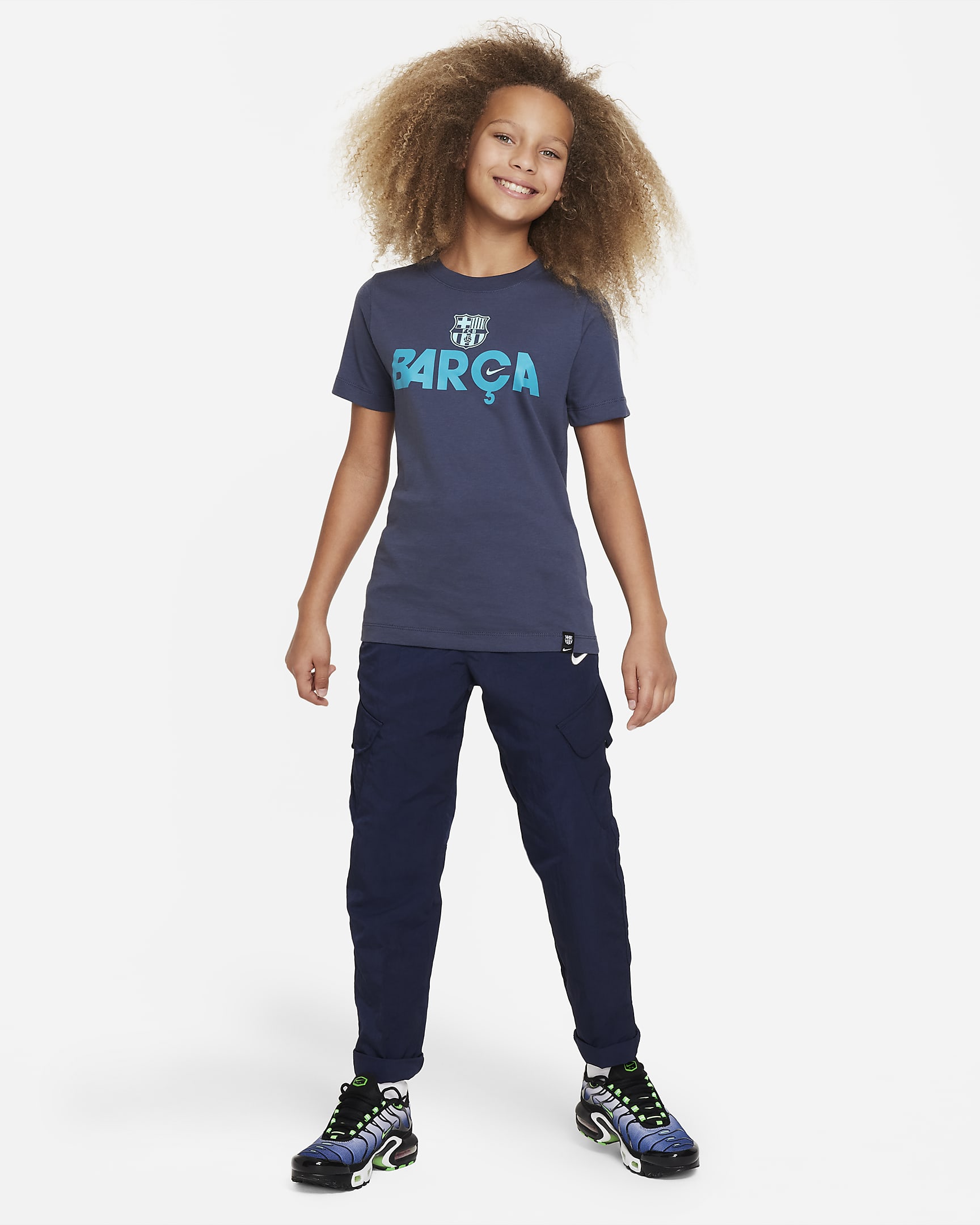 FC Barcelona Mercurial Big Kids' Nike Soccer T-Shirt. Nike.com