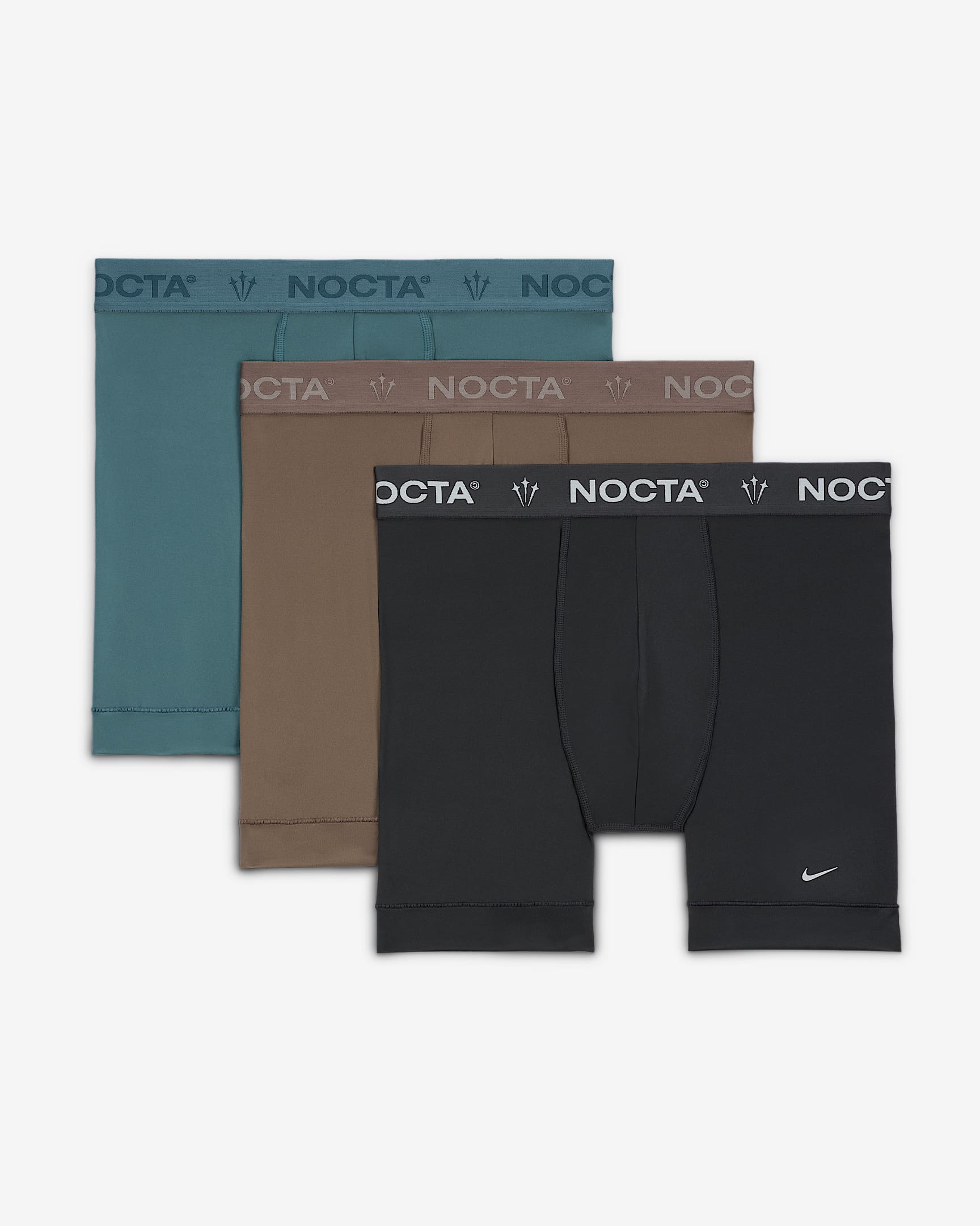 NOCTA Essential Micro Men's Boxer Briefs - Anthracite/Olive Grey/Slate