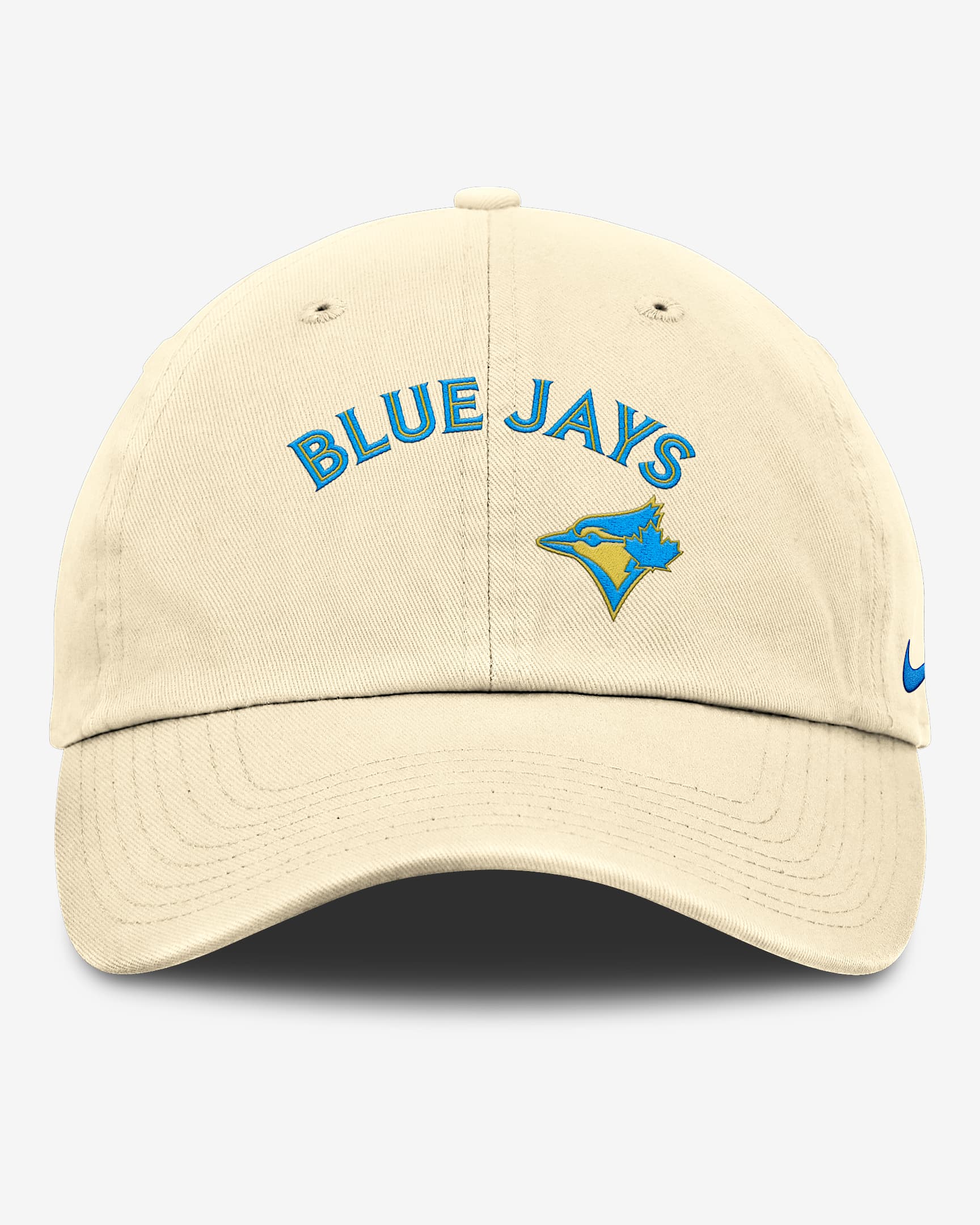 Gorra ajustable Nike de la MLB para hombre Toronto Blue Jays Club - Leche de coco