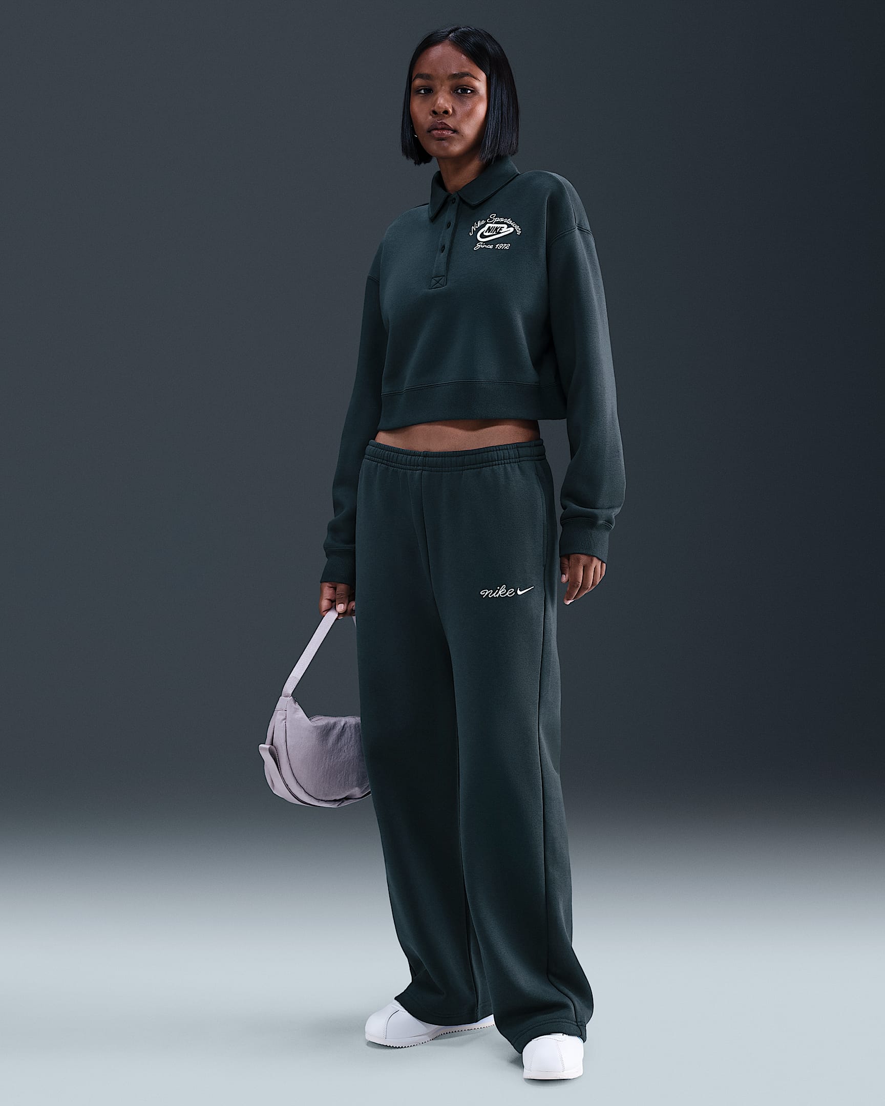 Nike Sportswear Phoenix Fleece Women's Straight-Leg Sweatpants - Seaweed