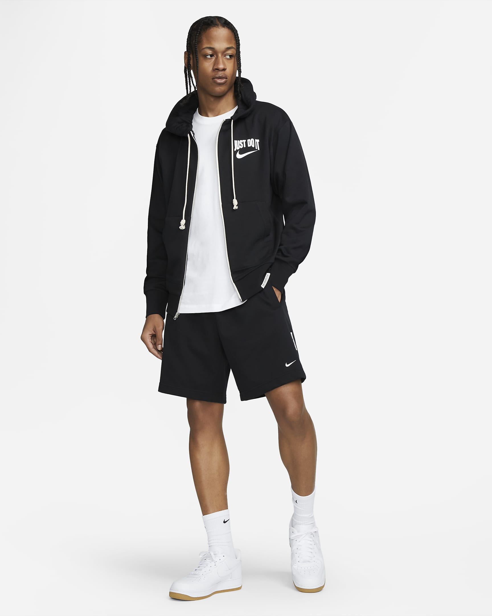 Nike DriFIT Standard Issue Men's FullZip Basketball Hoodie. Nike NL