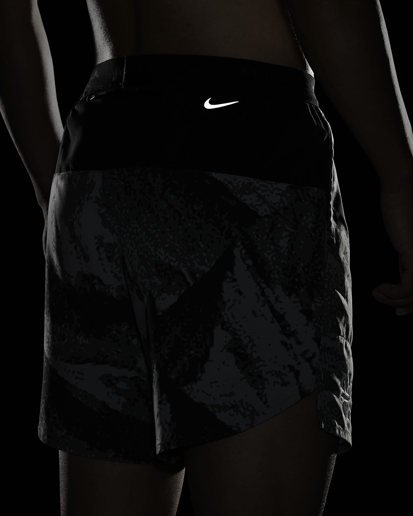 Nike Trail Stride Men's 7" Dri-FIT Brief-Lined Running Shorts - Iron Grey/Black/Summit White