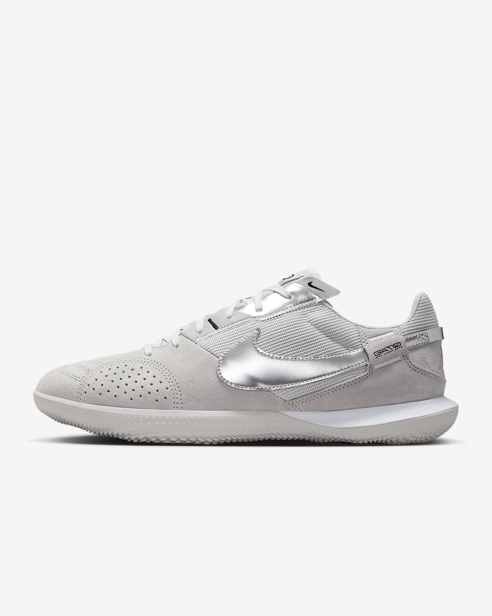 Nike Streetgato low top voetbalschoenen - Light Smoke Grey/Photon Dust/Metallic Silver