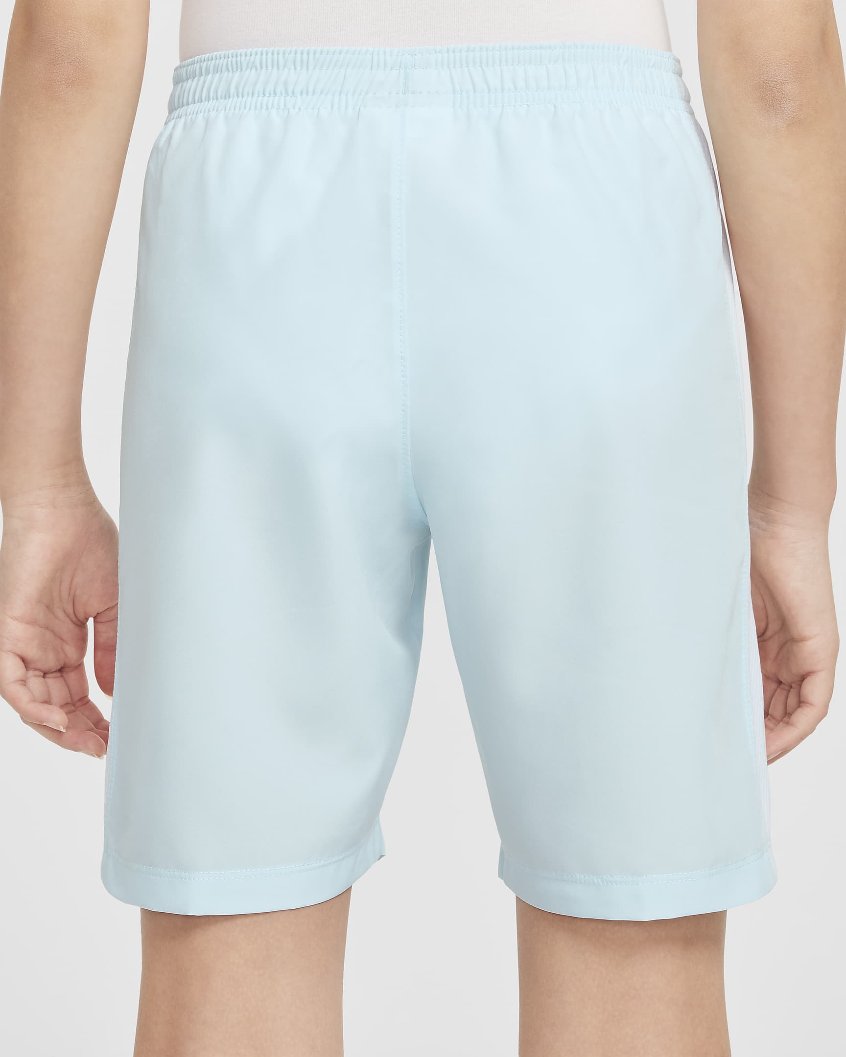 Nike Academy23 voetbalshorts voor kids - Glacier Blue/Wit/Wit