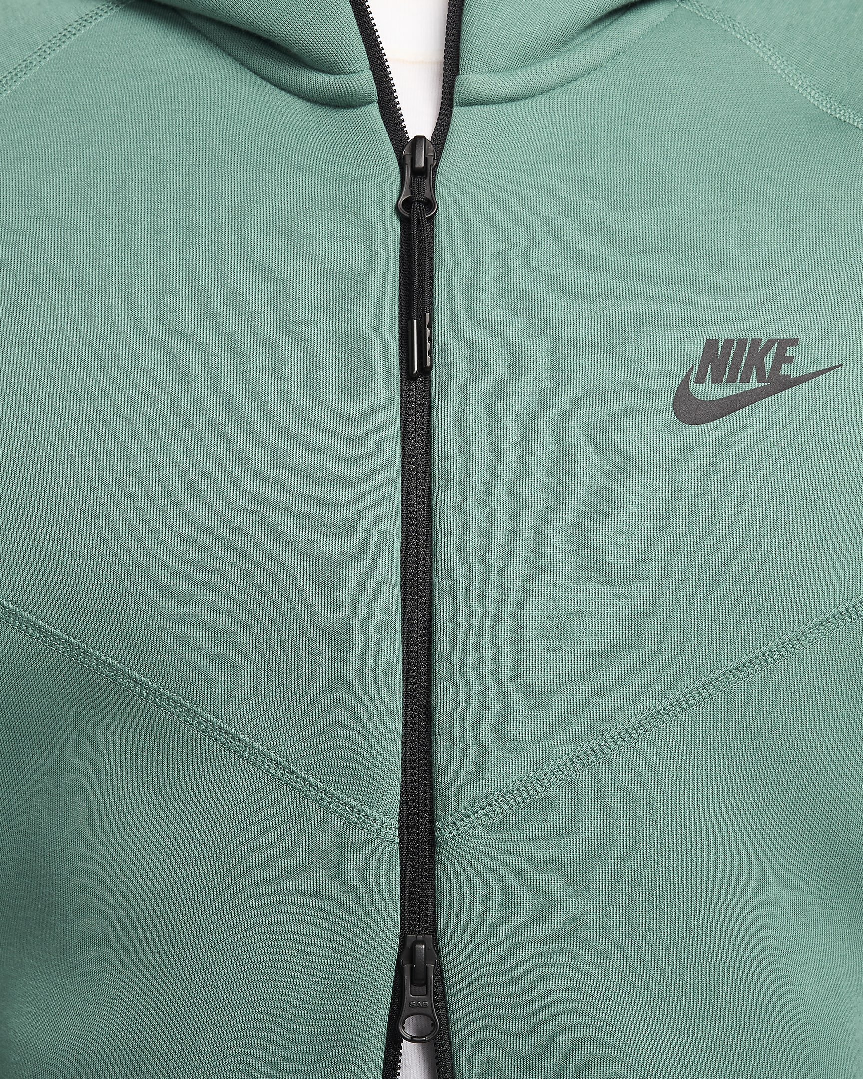 Nike Sportswear Tech Fleece Windrunner Hoodie met rits voor heren - Bicoastal/Zwart