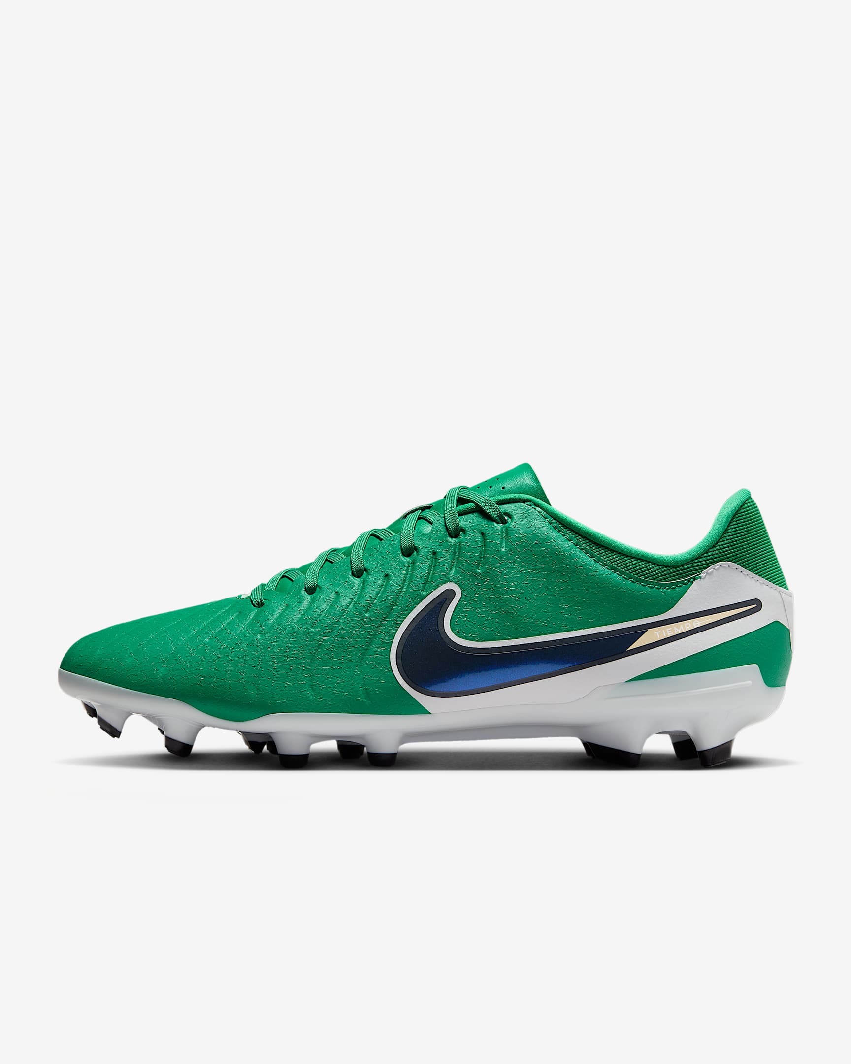 Nike Tiempo Legend 10 Academy LV8 Firm-Ground Low-Top Soccer Cleats - Stadium Green/Dark Obsidian
