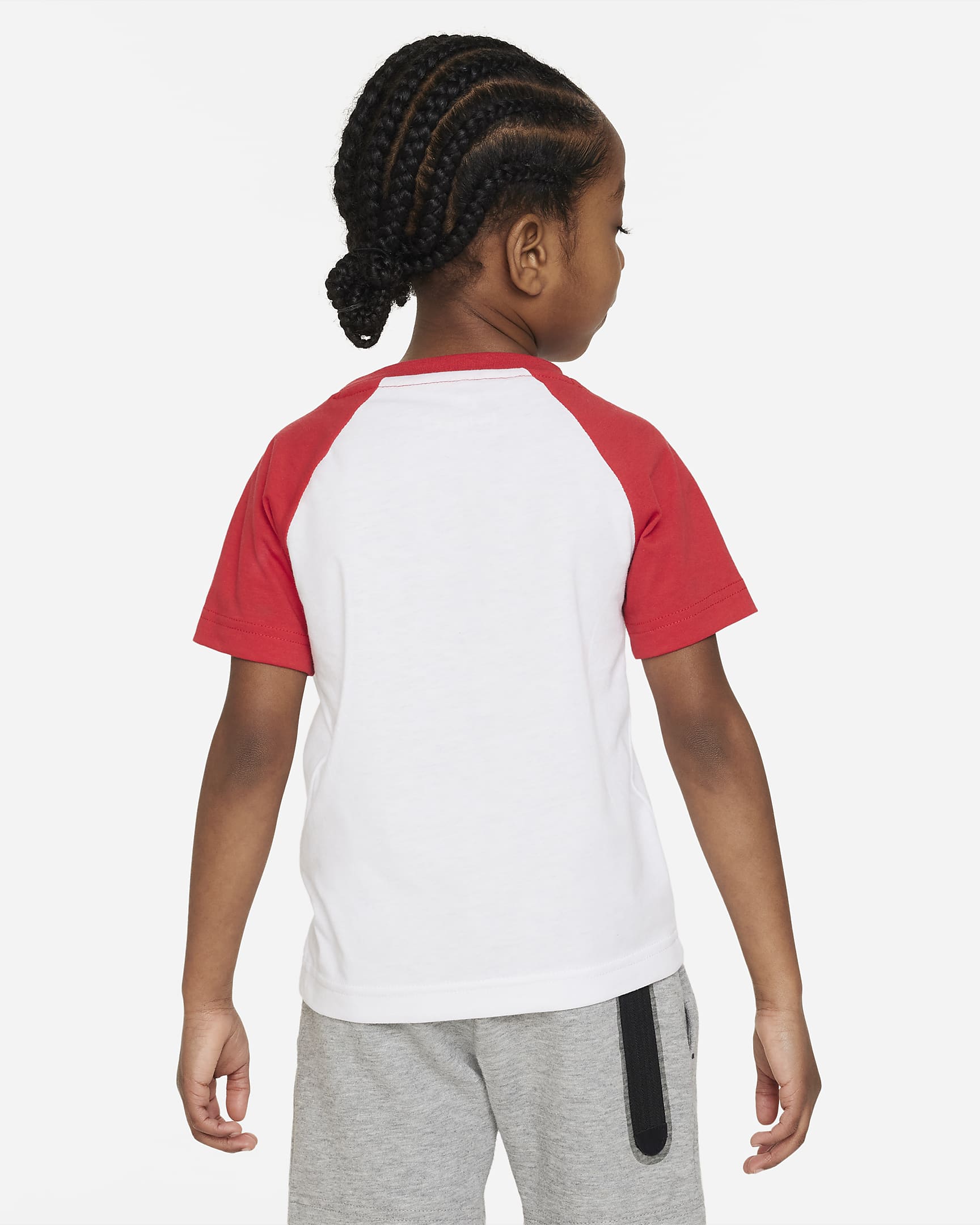 Nike Sportswear Futura Raglan Tee Toddler T-Shirt - White