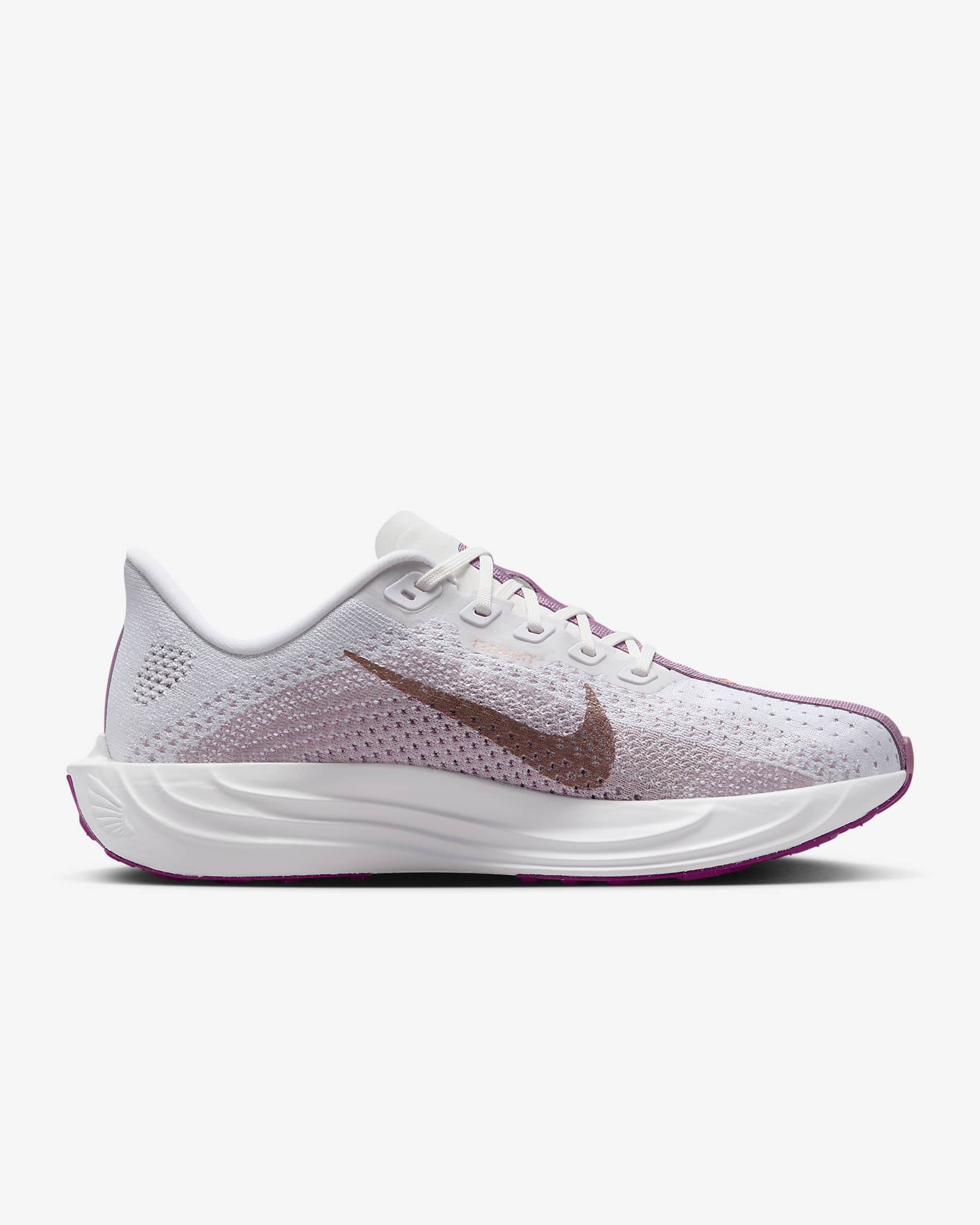 Nike Pegasus Plus hardloopschoenen voor dames (straat) - Wit/Platinum Violet/Plum Dust/Metallic Red Bronze