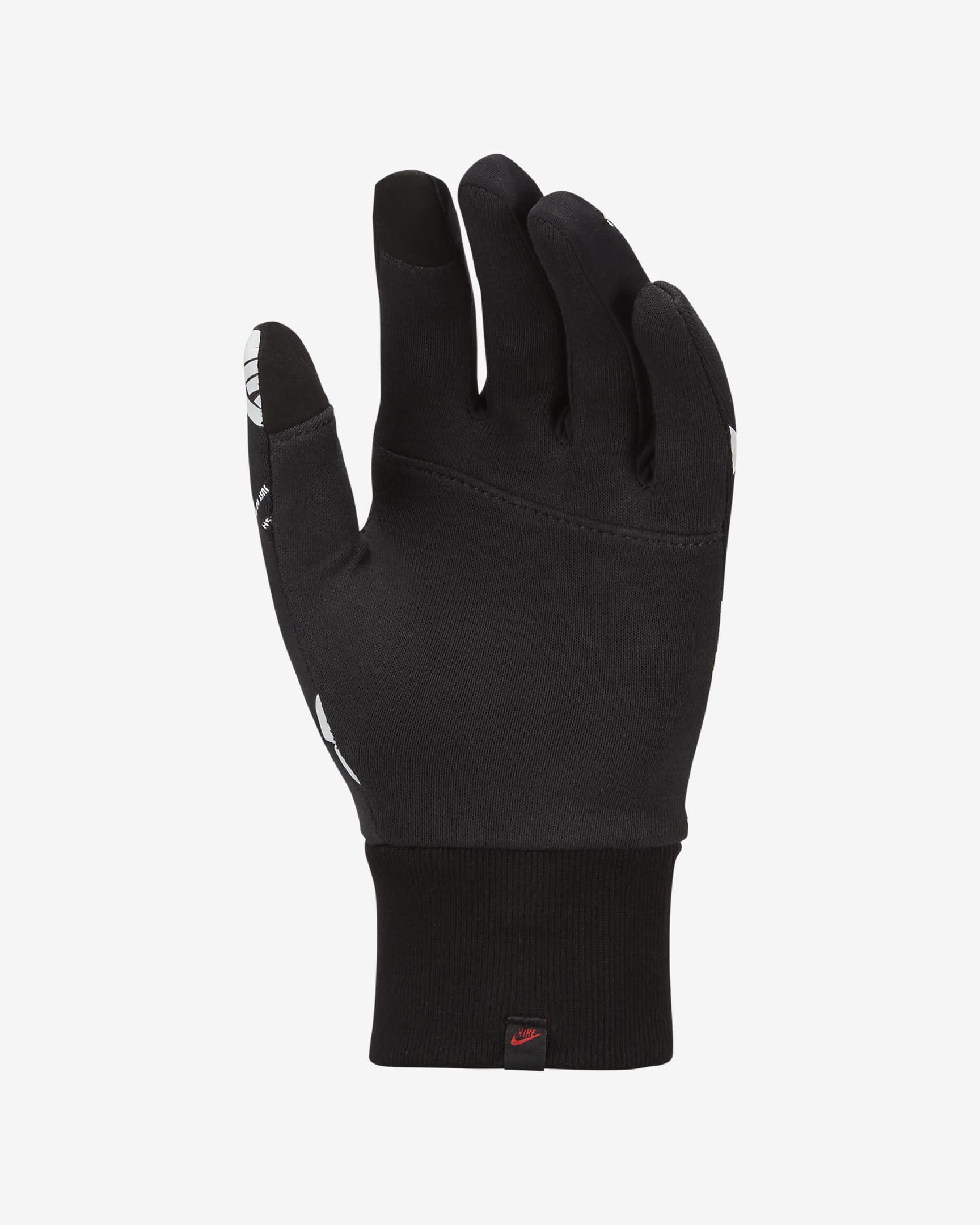 Nike Club Fleece Men's Training Gloves - Black/White/Light Crimson