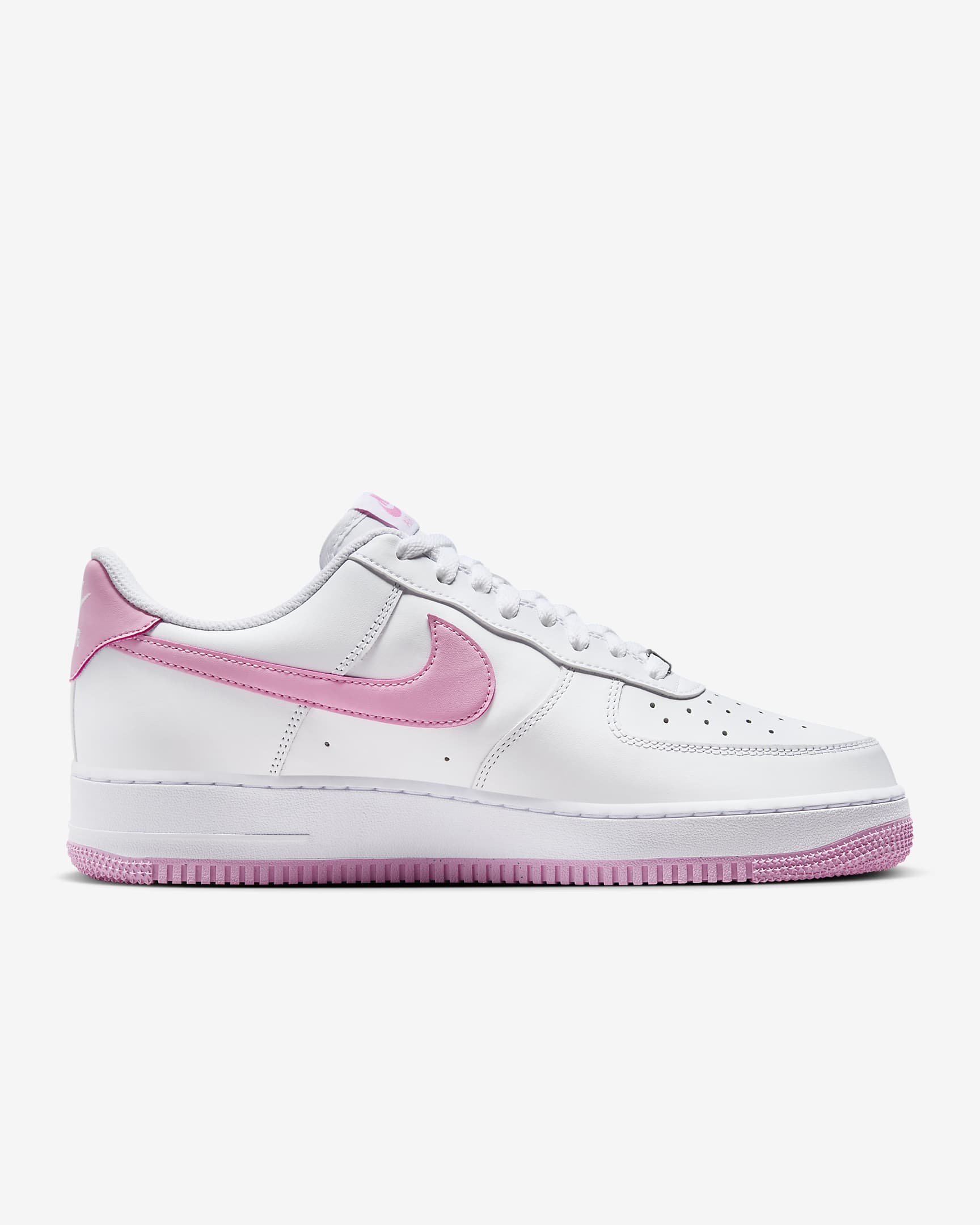 Nike Air Force 1 '07 Men's Shoes - White/White/Pink Rise