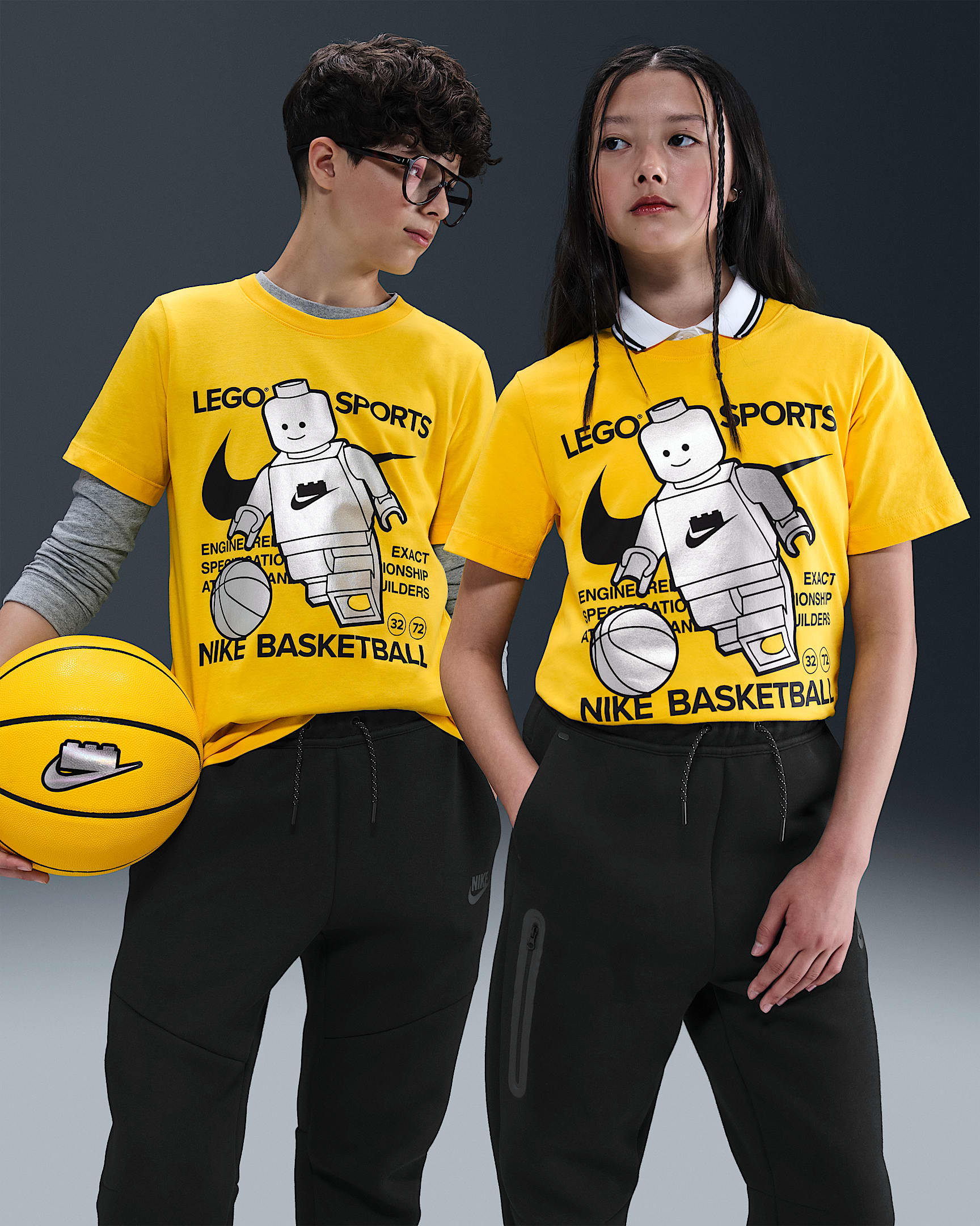 Nike x LEGO® Collection Older Kids' T-Shirt - Tour Yellow